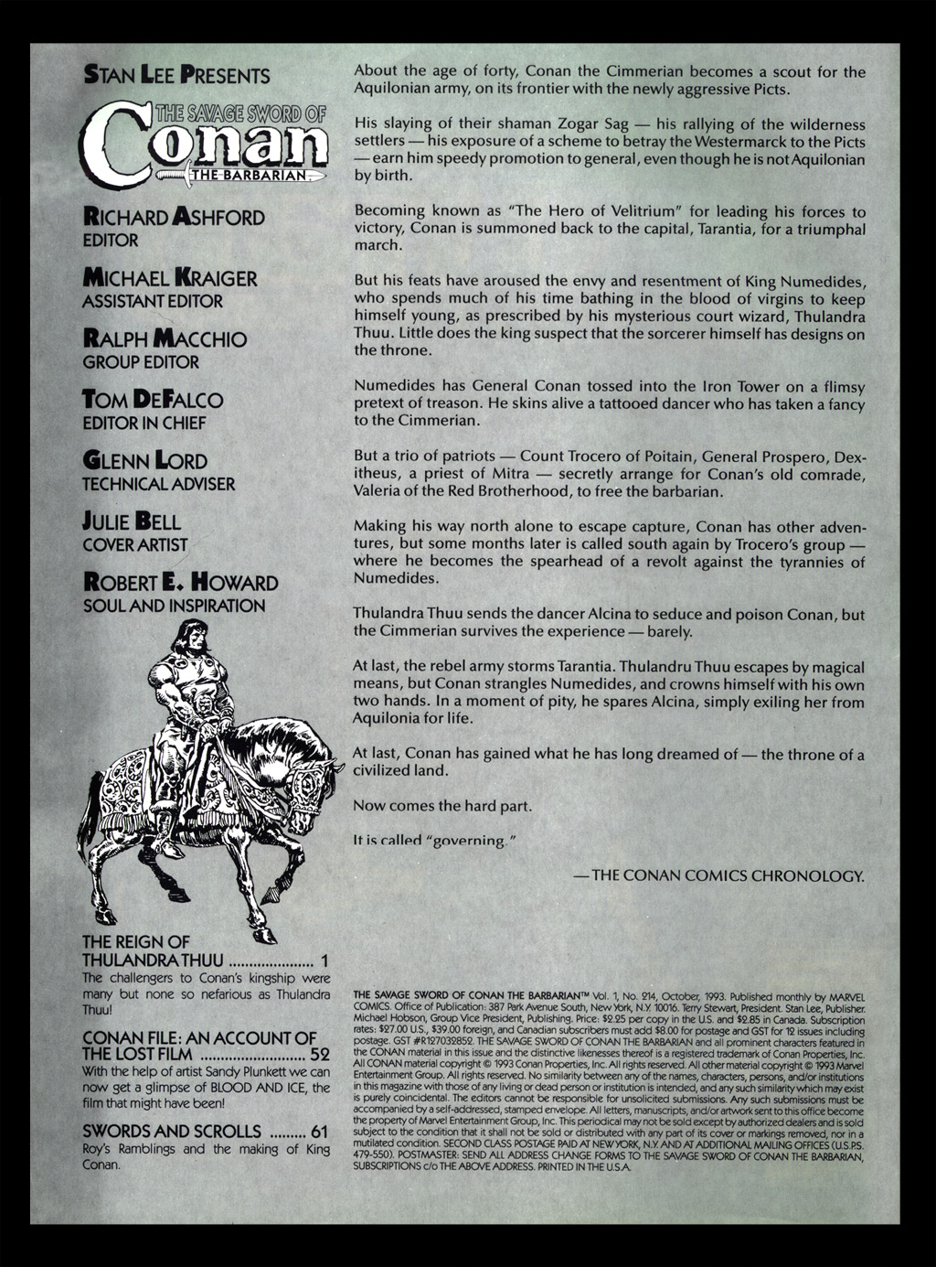 Read online The Savage Sword Of Conan comic -  Issue #214 - 2