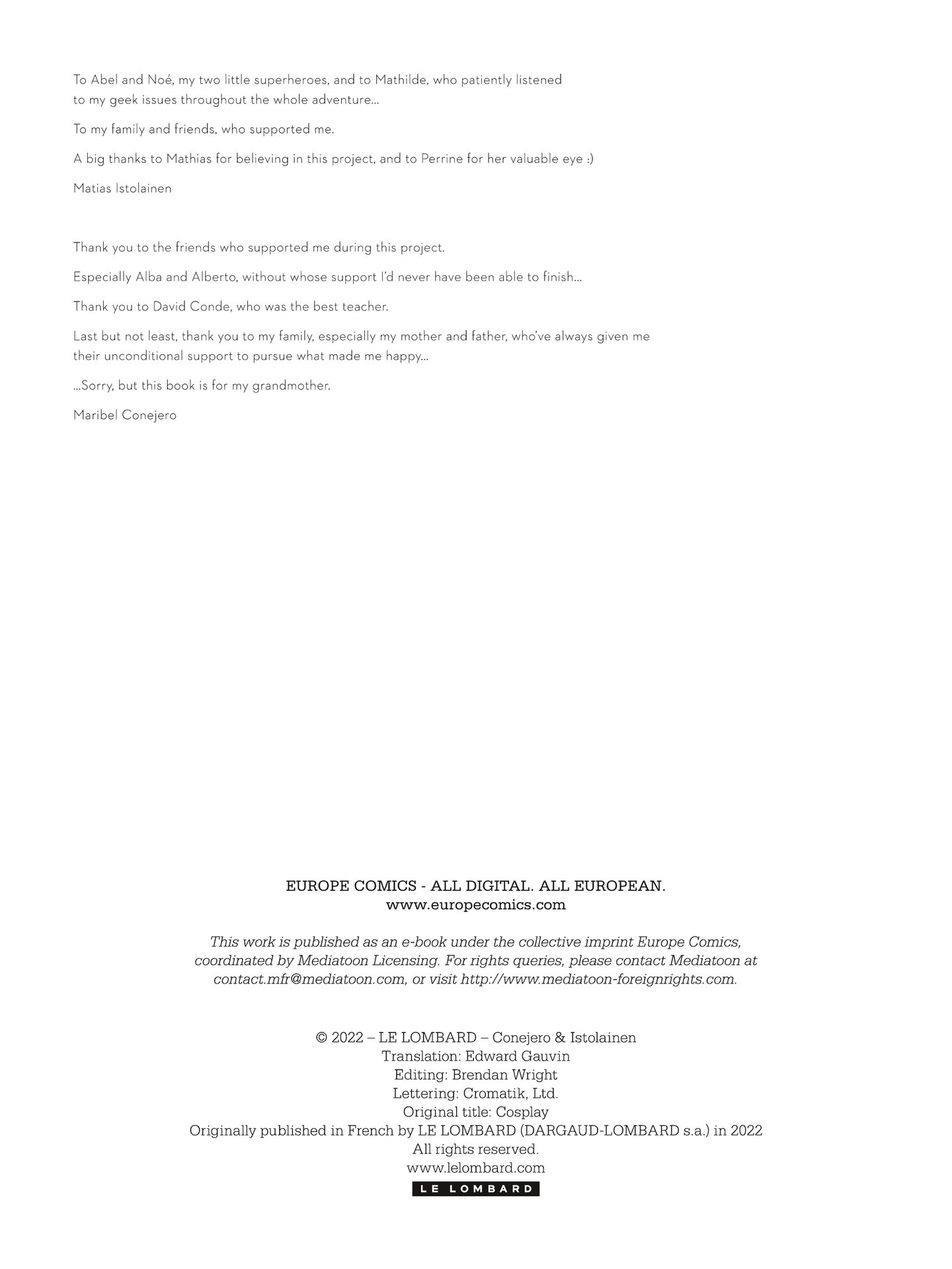 Read online Cosplay comic -  Issue # TPB - 86