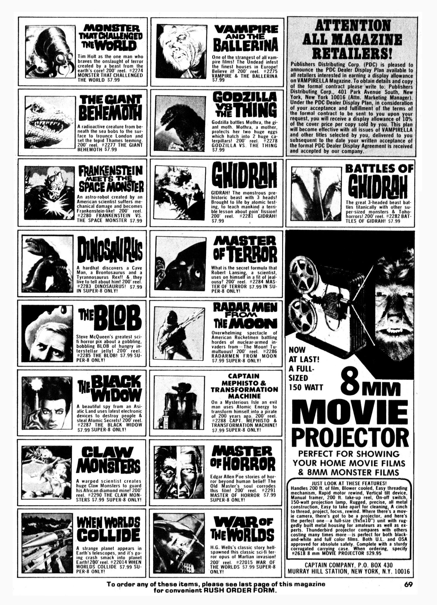 Read online Vampirella (1969) comic -  Issue #37 - 69