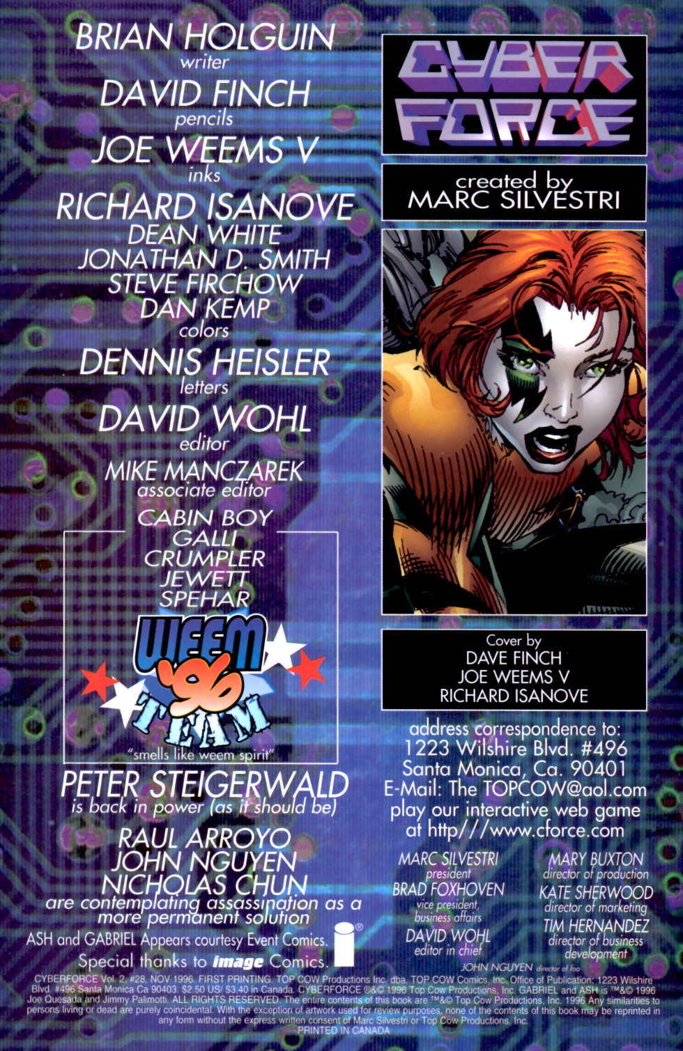 Read online Cyberforce (1993) comic -  Issue #28 - 2