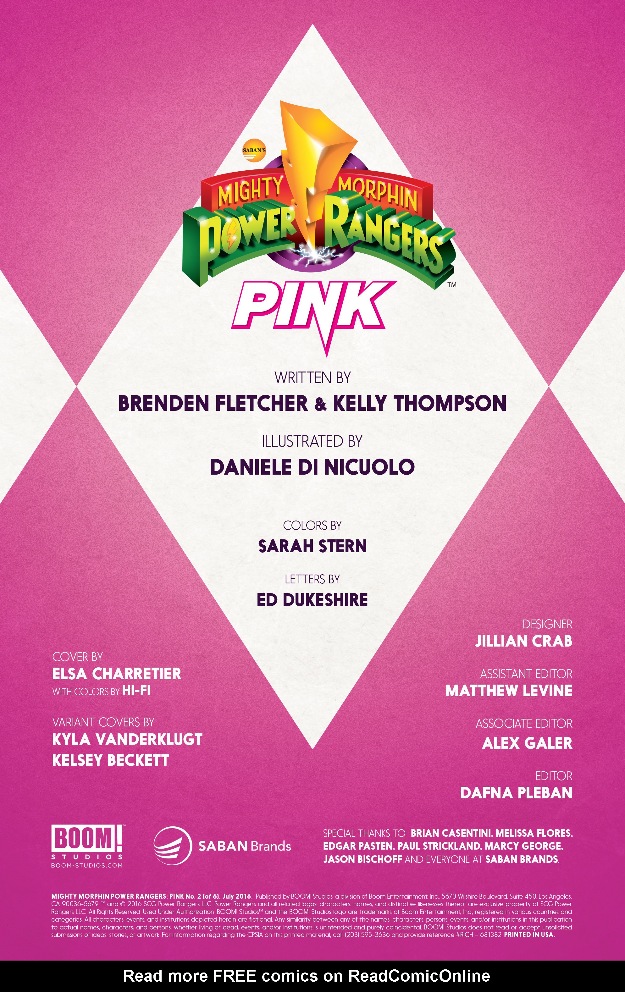Read online Mighty Morphin Power Rangers: Pink comic -  Issue #2 - 2