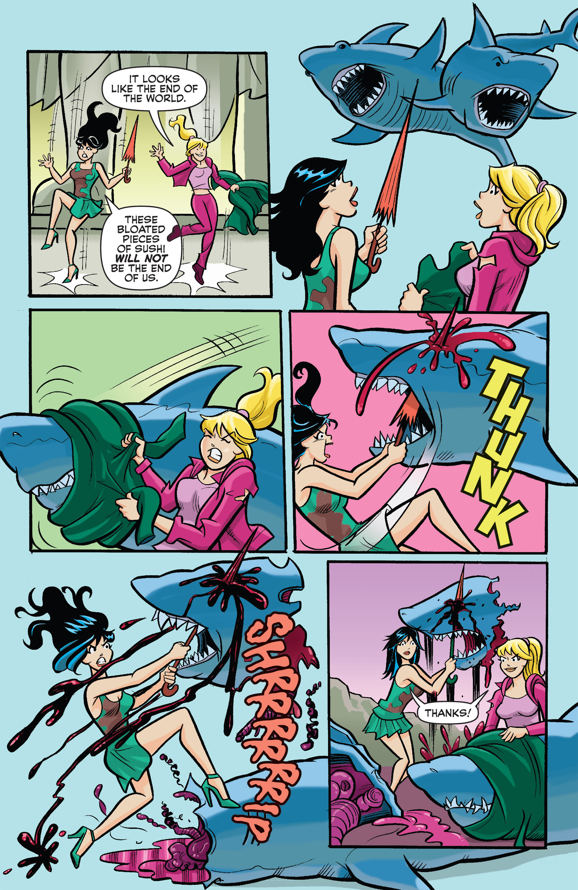 Read online Archie vs. Sharknado comic -  Issue #Archie vs. Sharknado Full - 11