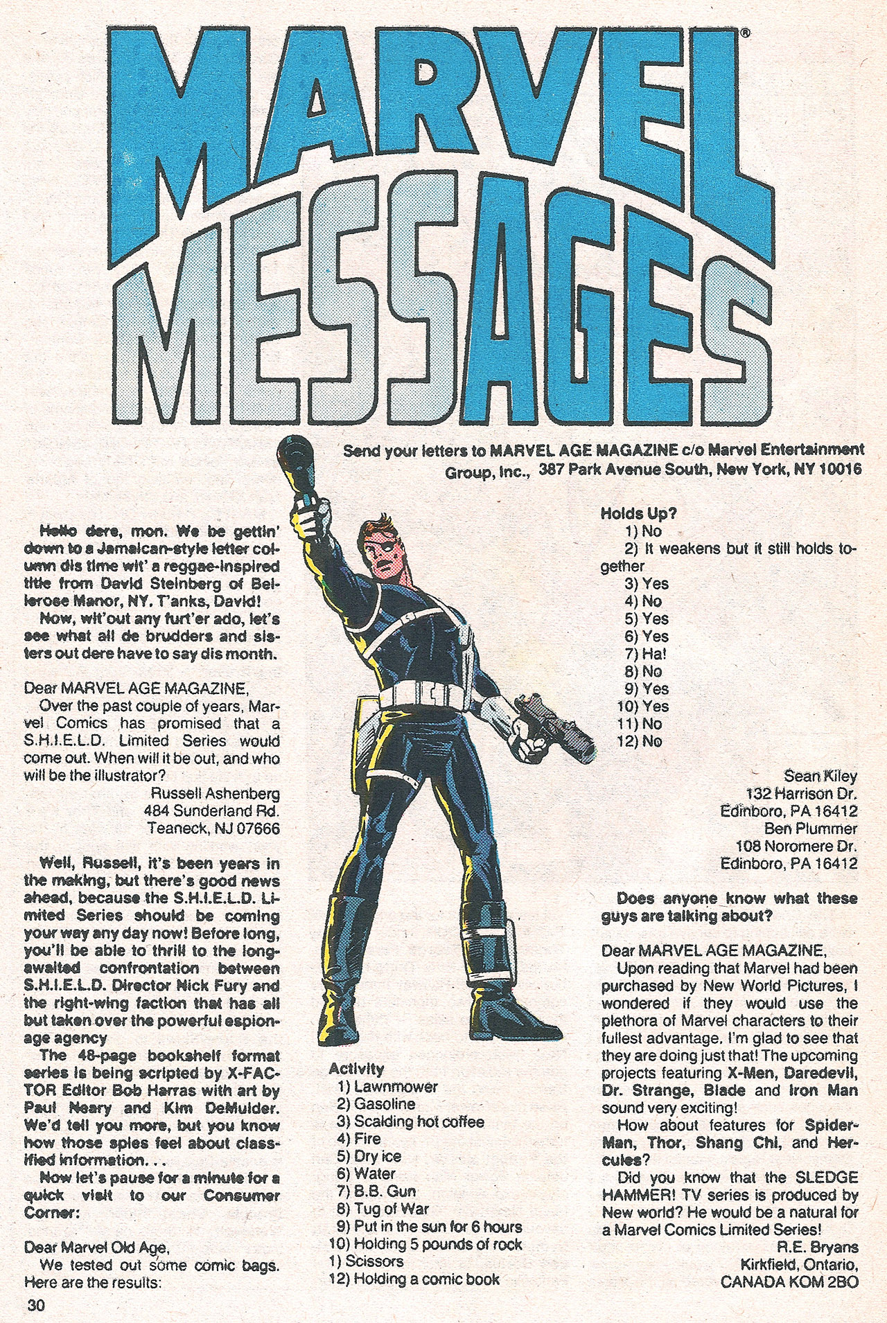 Read online Marvel Age comic -  Issue #62 - 31