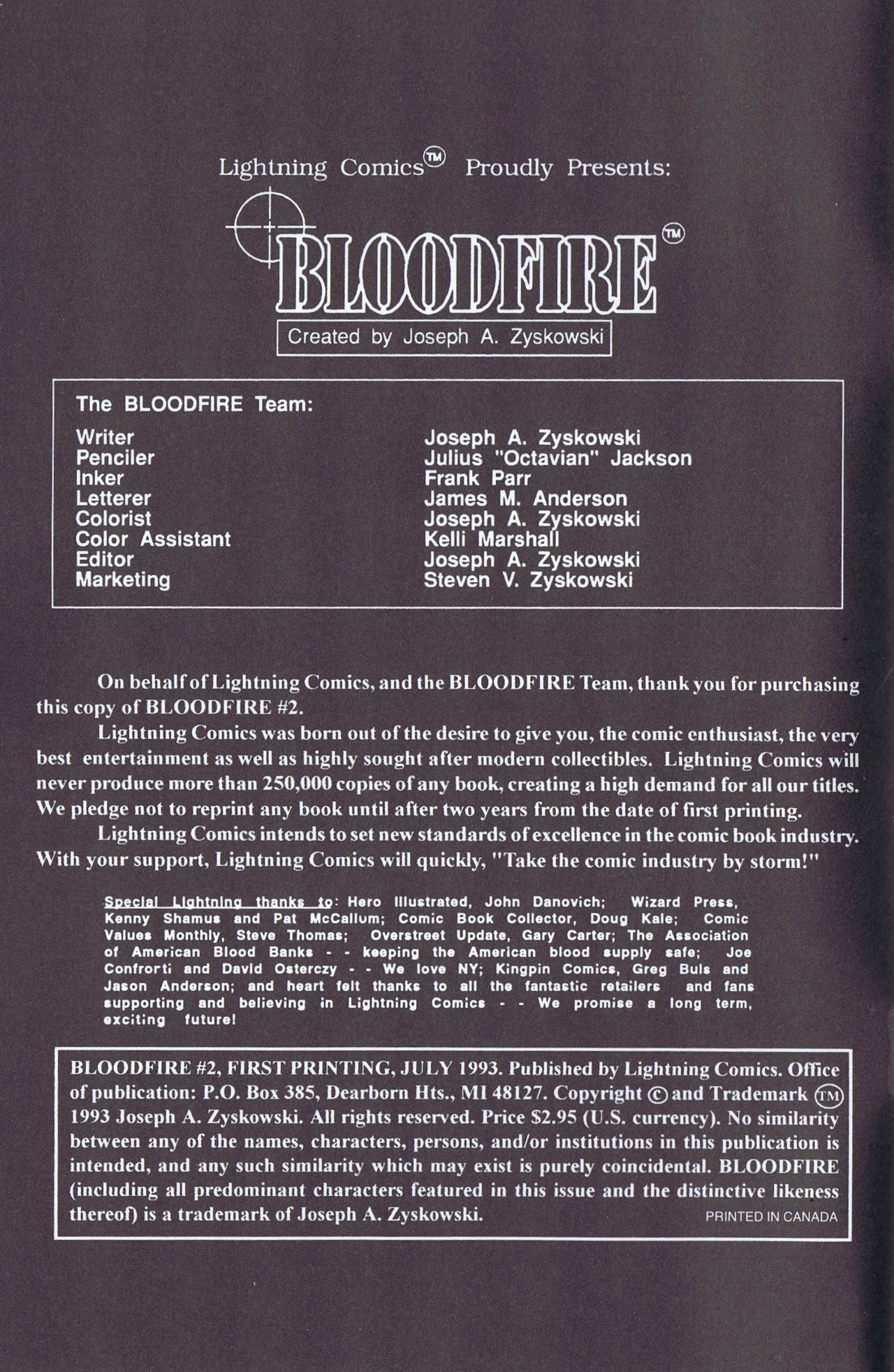 Read online Bloodfire comic -  Issue #2 - 2