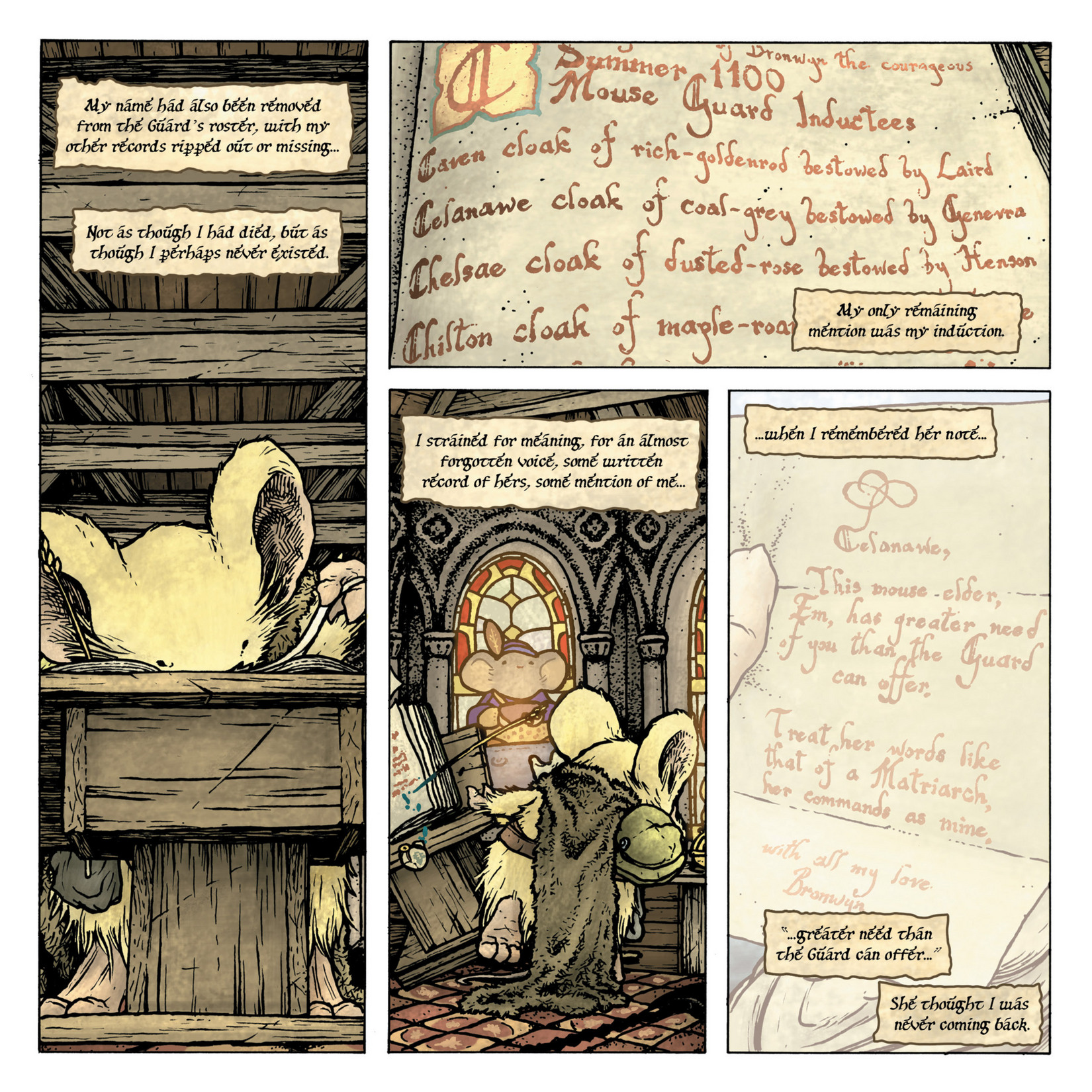 Read online Mouse Guard: The Black Axe comic -  Issue #5 - 24