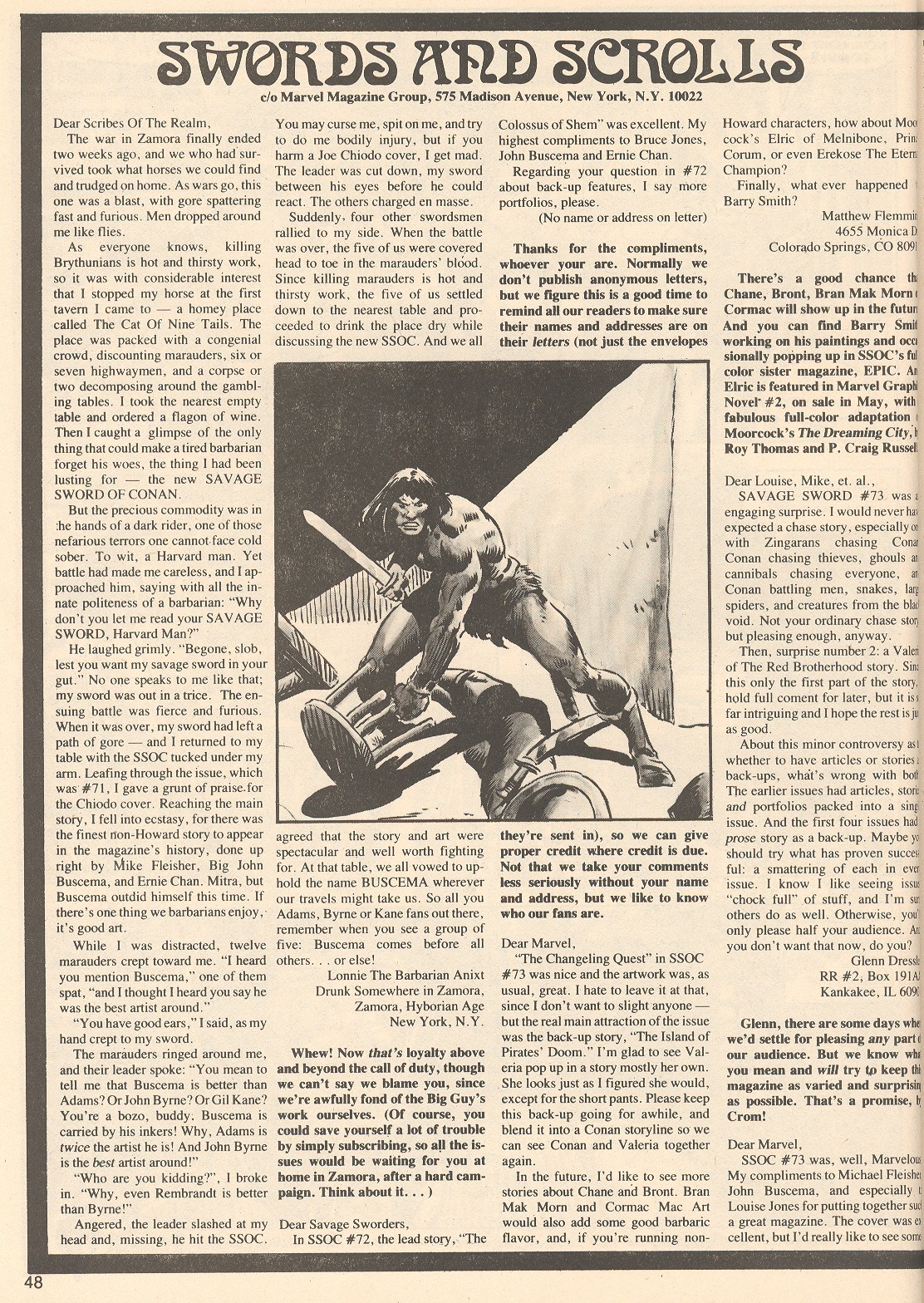 Read online The Savage Sword Of Conan comic -  Issue #76 - 48