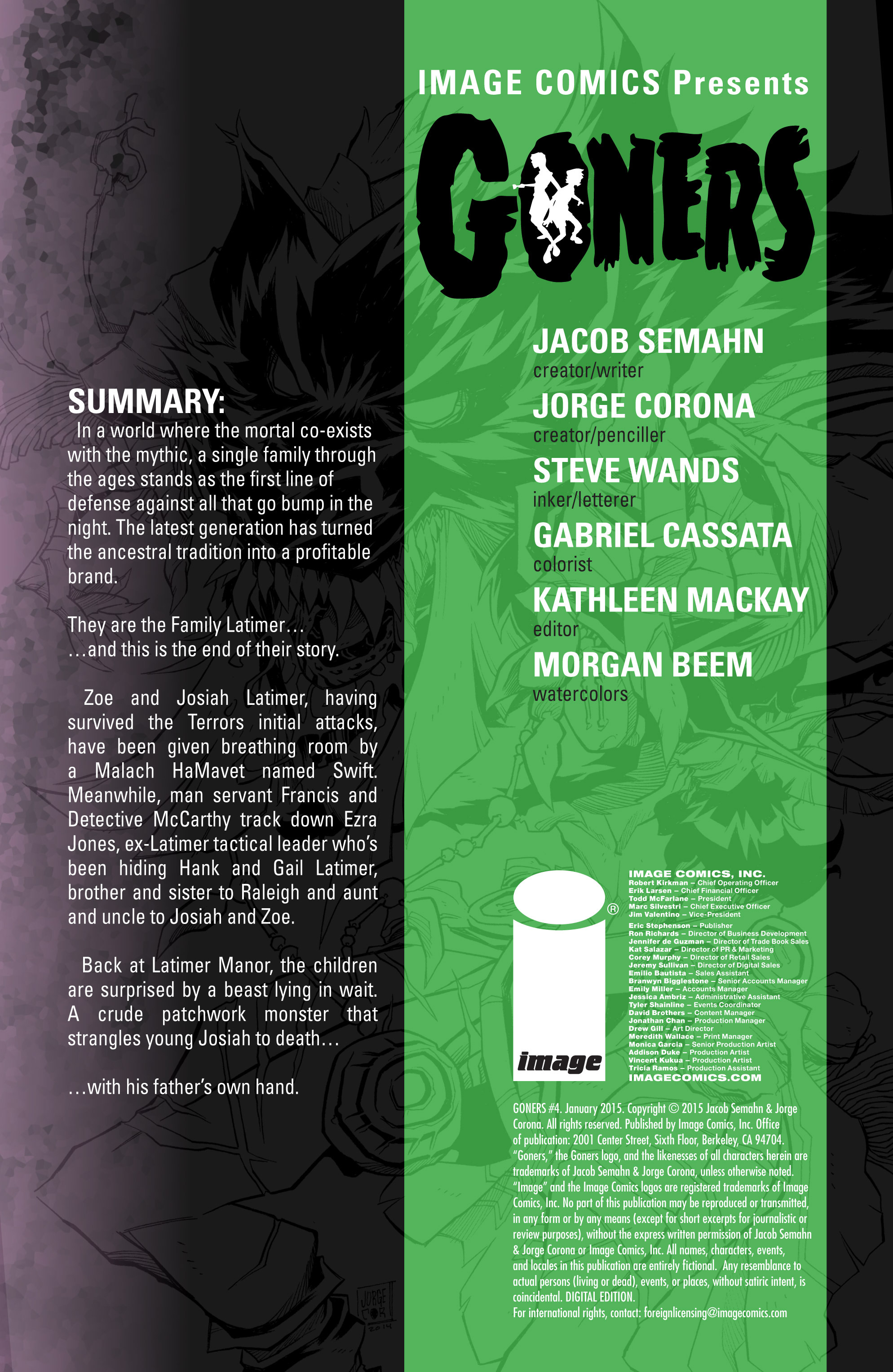 Read online Goners comic -  Issue #4 - 2