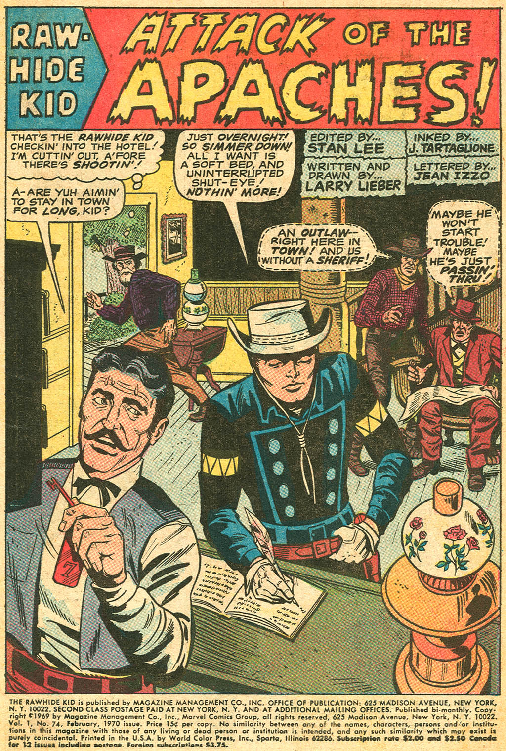 Read online The Rawhide Kid comic -  Issue #74 - 3