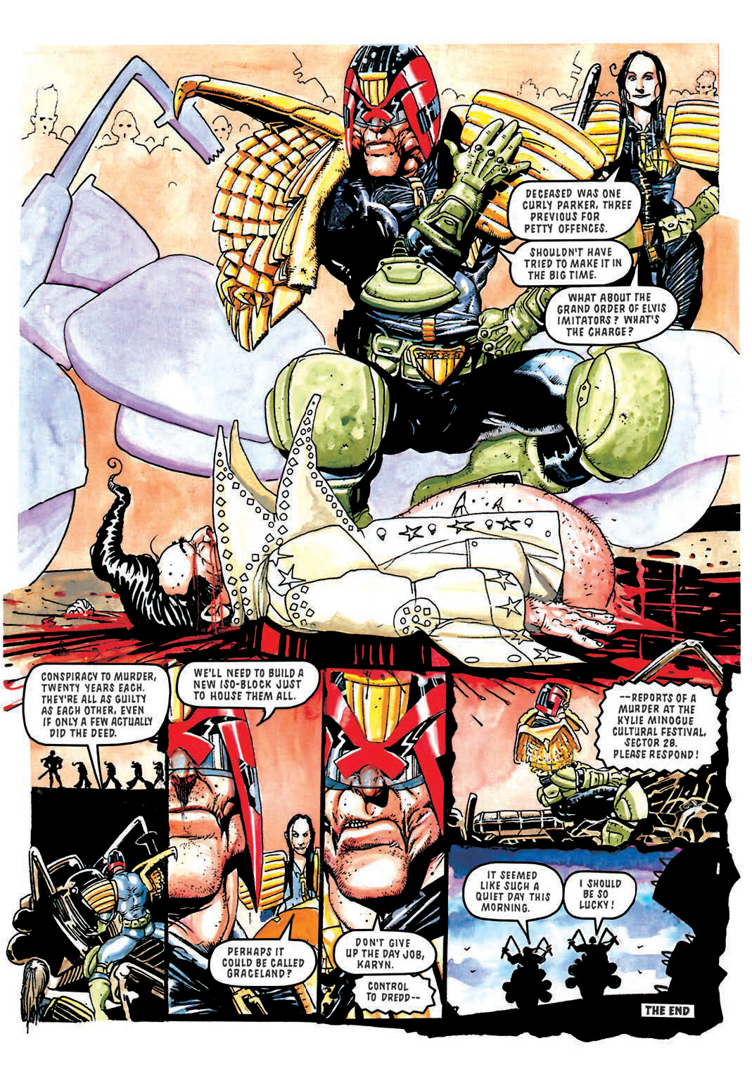 Read online Judge Dredd [Collections - Rebellion] comic -  Issue # TPB Judge Dredd - Heavy Metal Dredd - 77