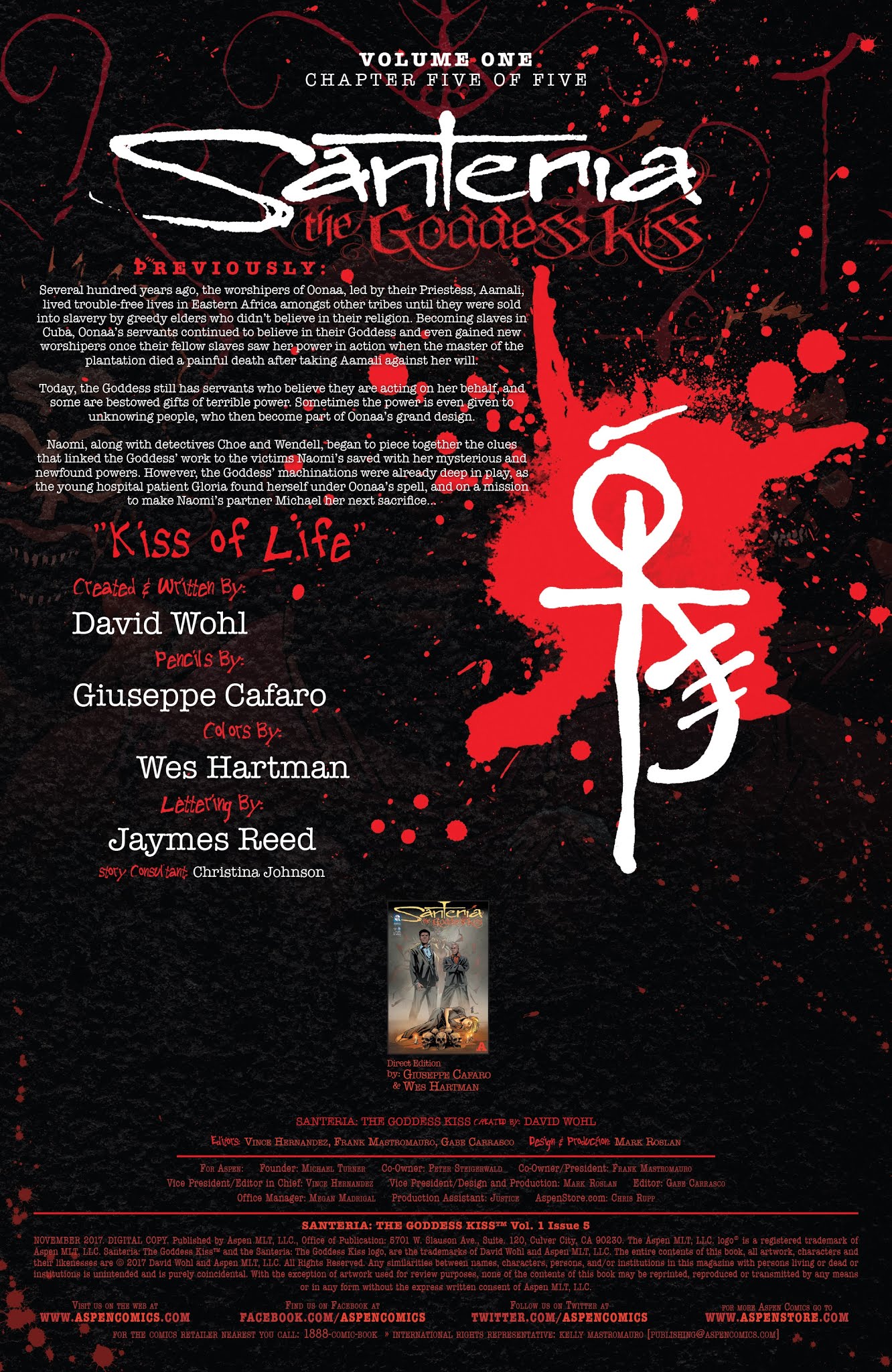 Read online Santeria: The Goddess Kiss comic -  Issue #5 - 2