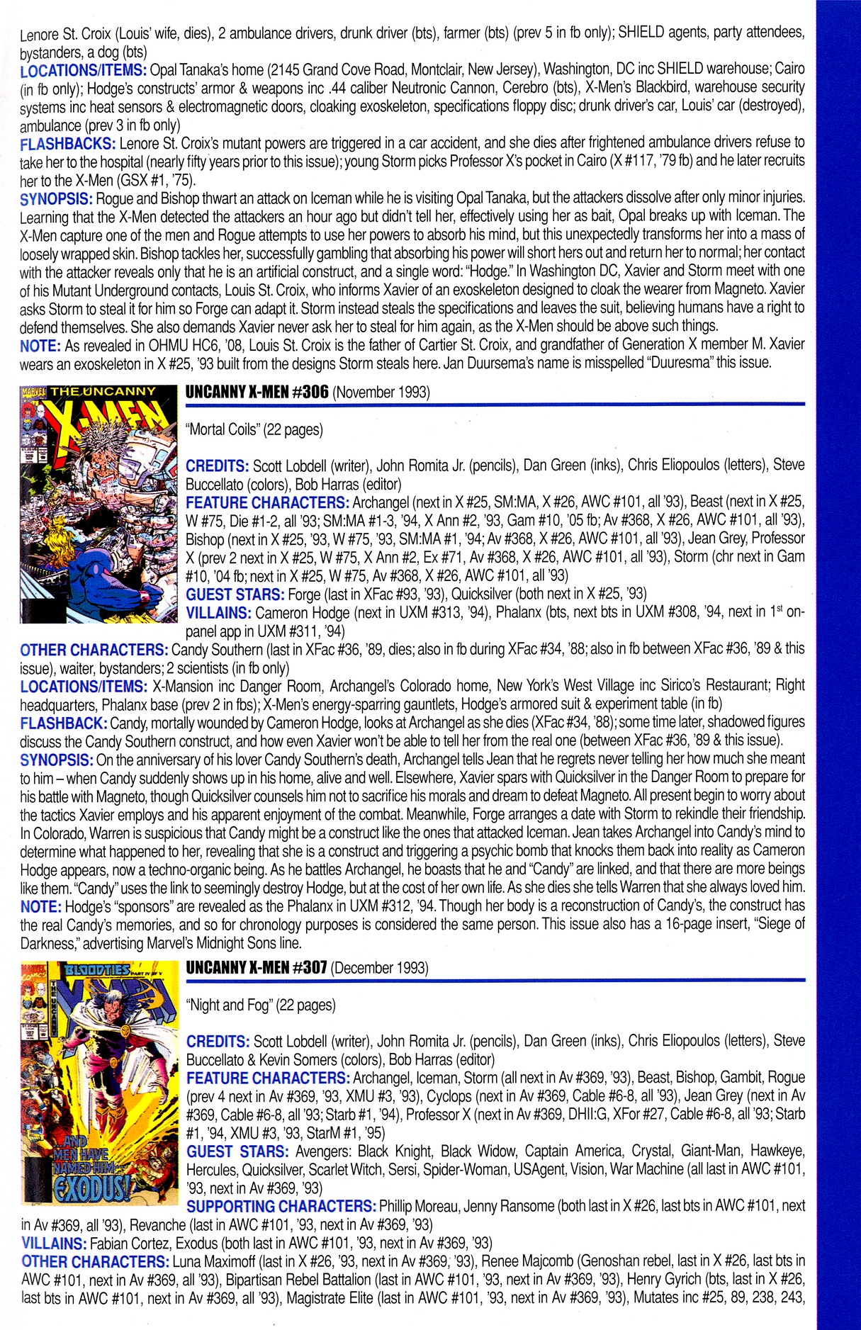 Read online Official Index to the Marvel Universe comic -  Issue #8 - 47