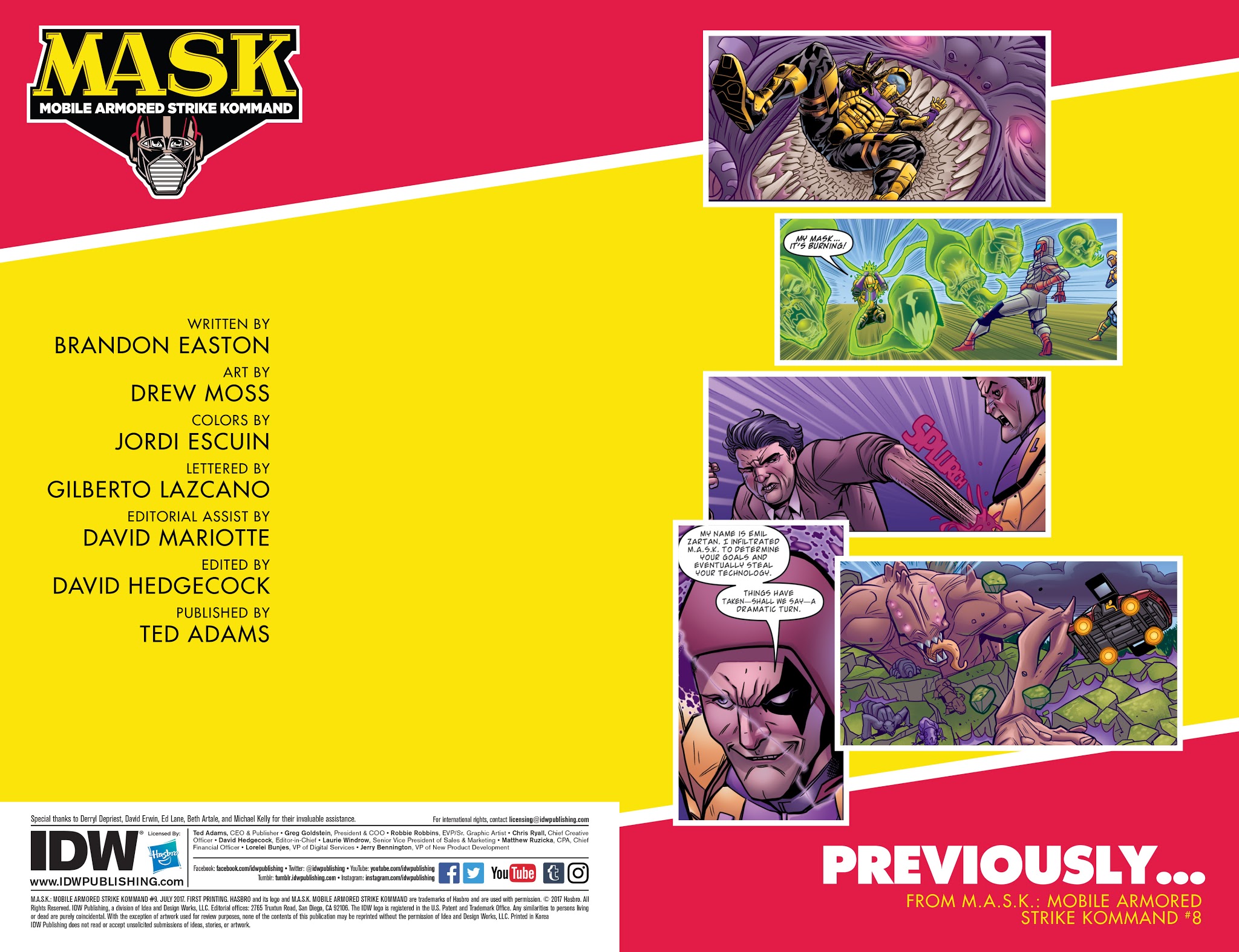 Read online M.A.S.K.: Mobile Armored Strike Kommand comic -  Issue #9 - 2