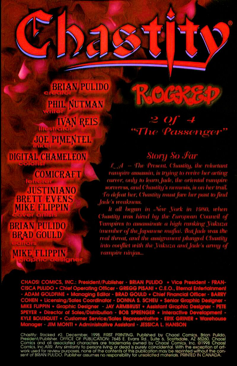 Read online Chastity: Rocked comic -  Issue #2 - 2