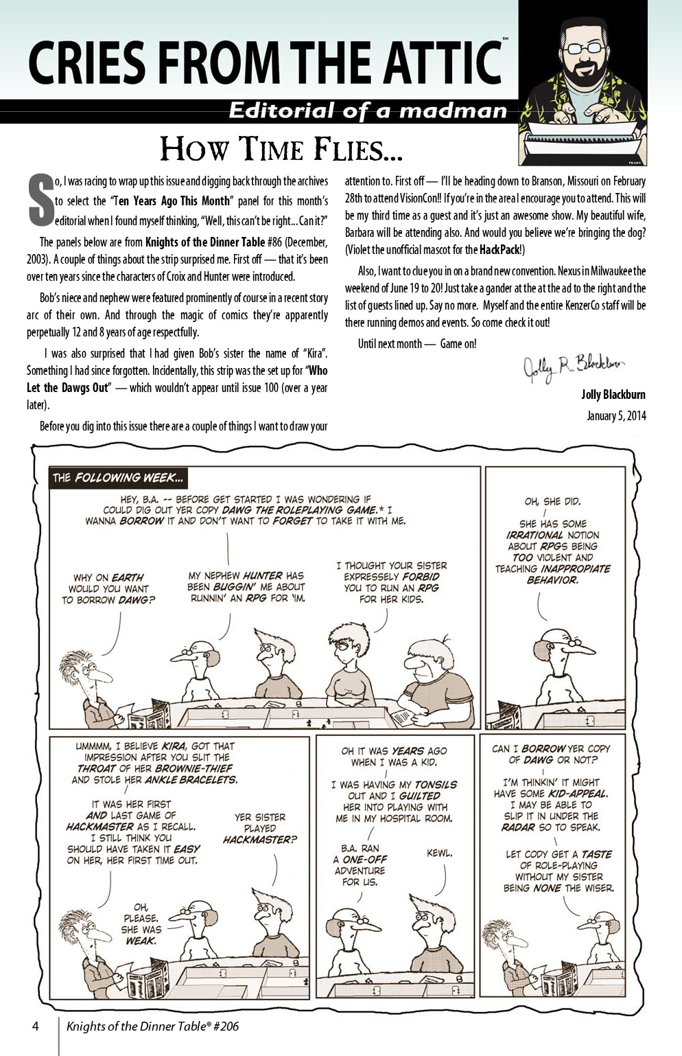 Read online Knights of the Dinner Table comic -  Issue #206 - 6