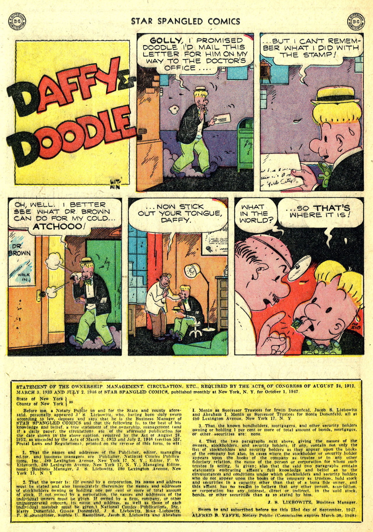Read online Star Spangled Comics comic -  Issue #77 - 30