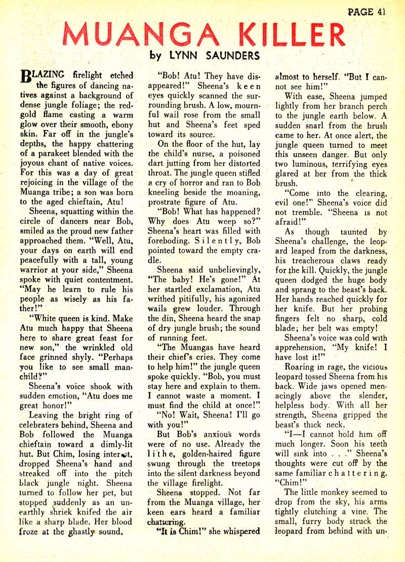 Read online Sheena, Queen of the Jungle (1942) comic -  Issue #3 - 44