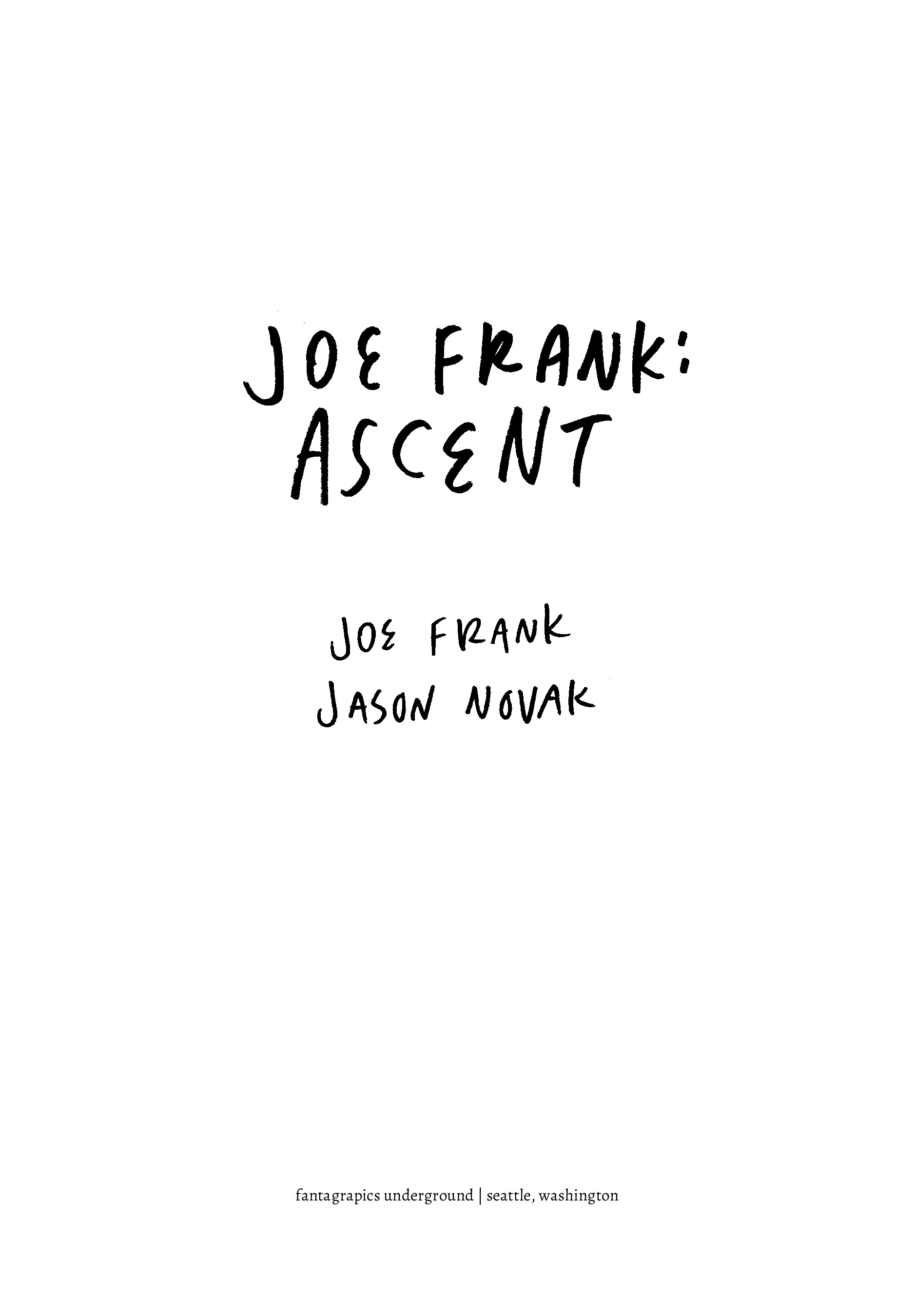 Read online Joe Frank: Ascent comic -  Issue # TPB (Part 1) - 2