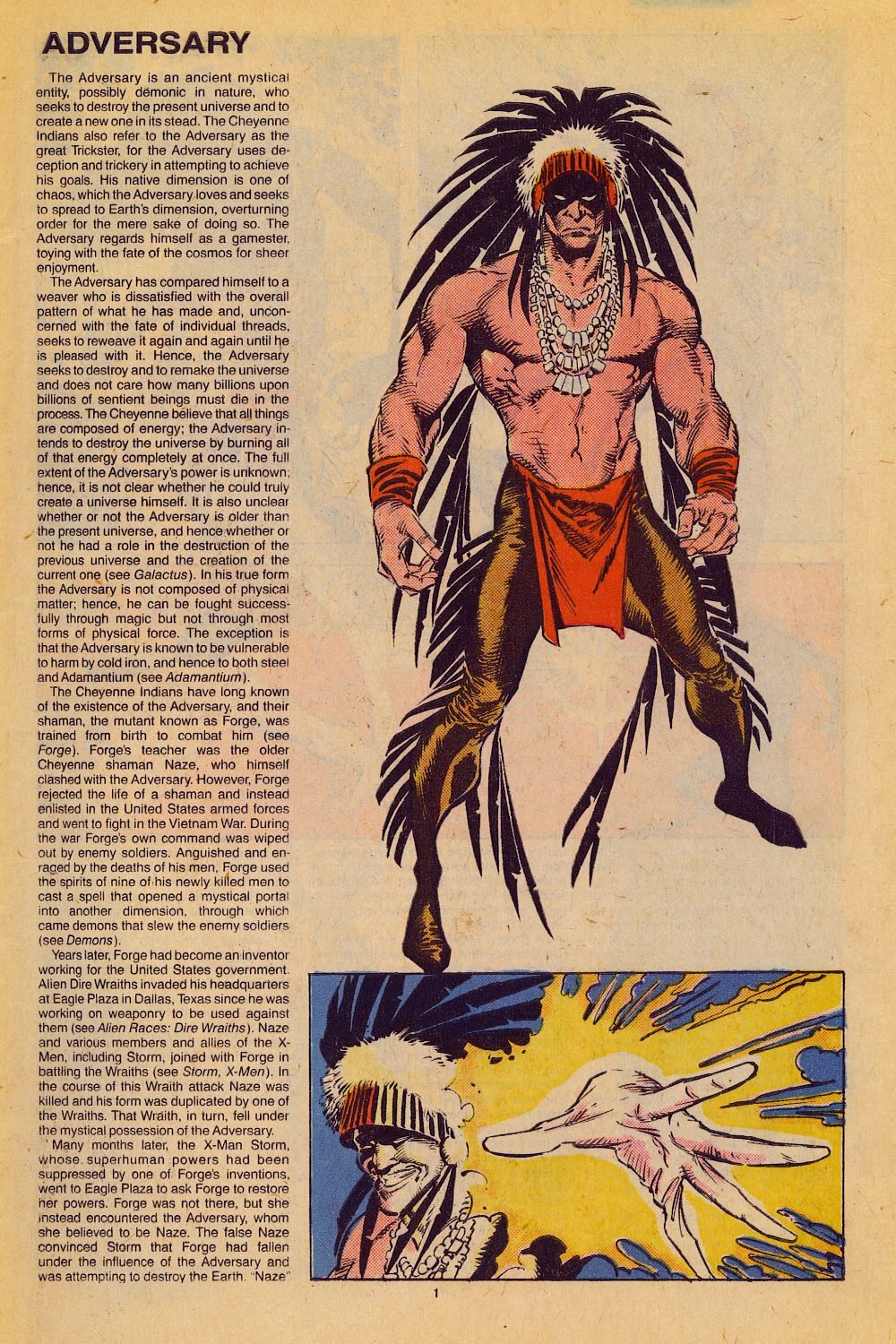 Read online The Official Handbook of the Marvel Universe: Update '89 comic -  Issue #1 - 4