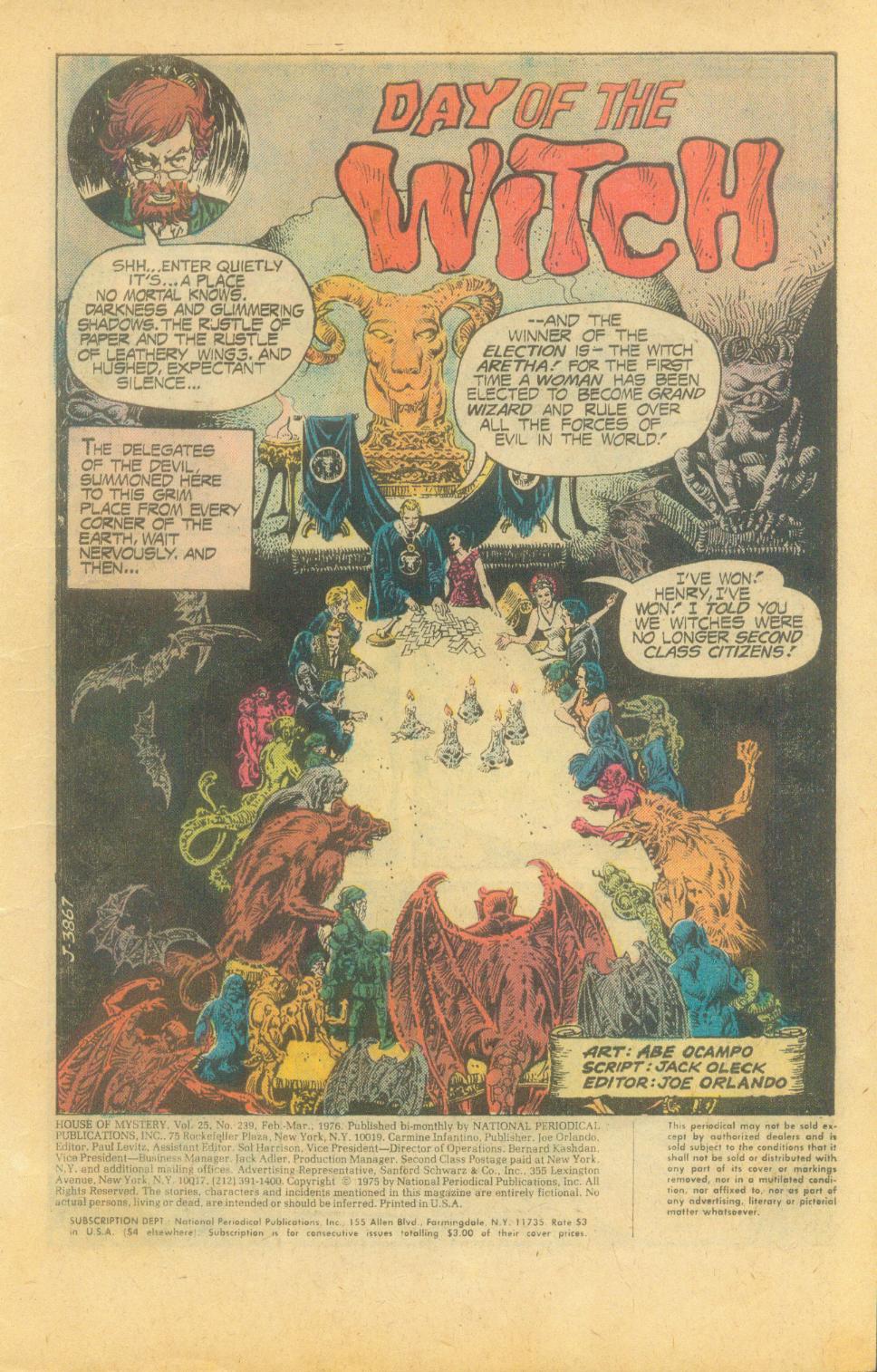 Read online House of Mystery (1951) comic -  Issue #239 - 4