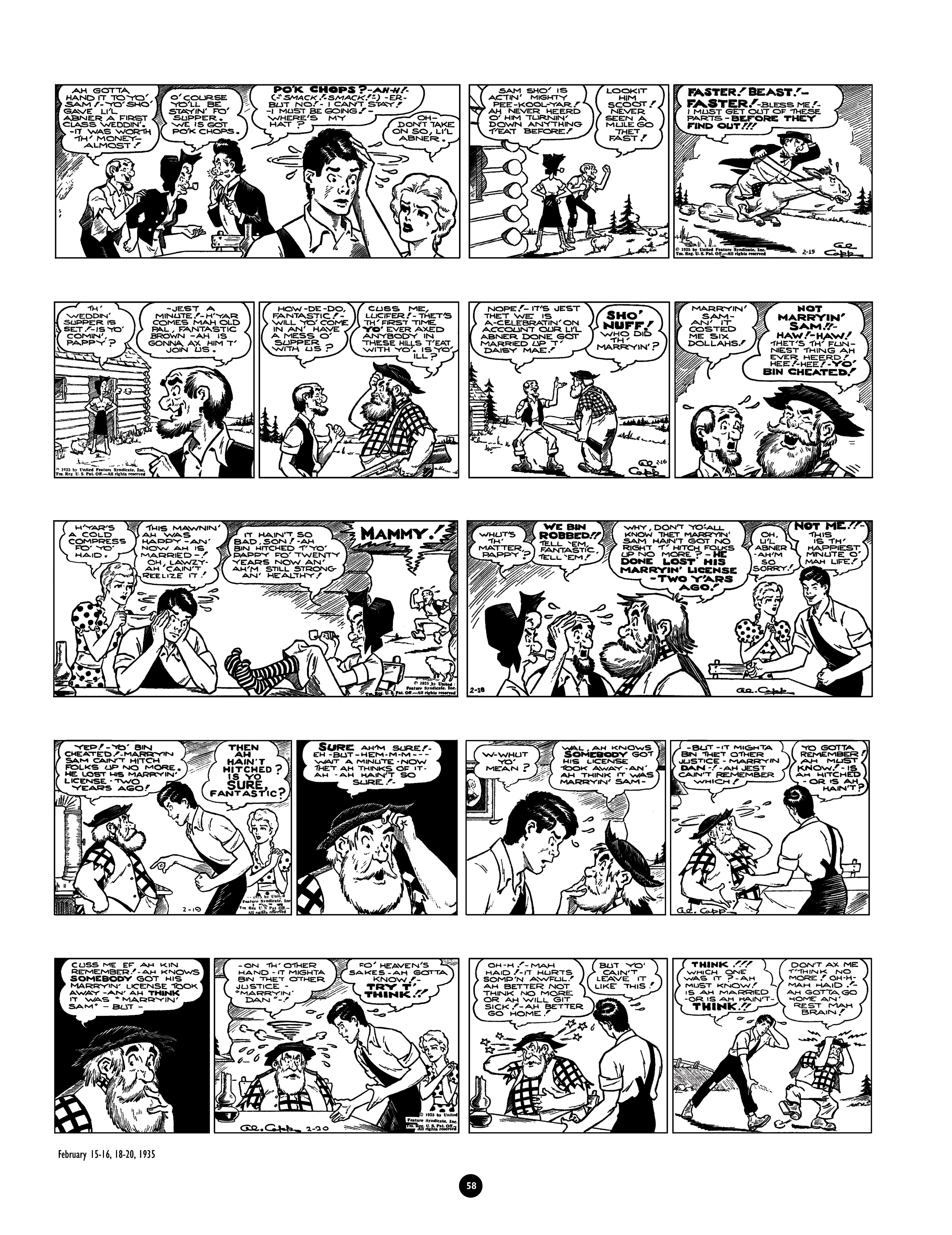 Read online Al Capp's Li'l Abner Complete Daily & Color Sunday Comics comic -  Issue # TPB 1 (Part 1) - 59