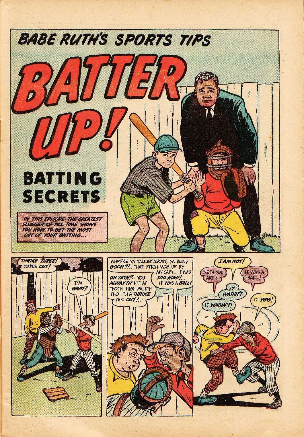 Read online Babe Ruth Sports Comics comic -  Issue #2 - 10