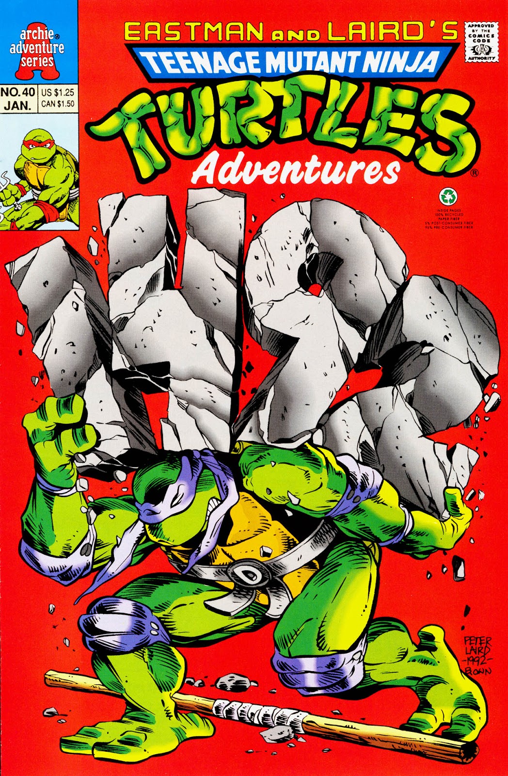 Teenage Mutant Ninja Turtles Adventures (1989) issue 40 - Page 1