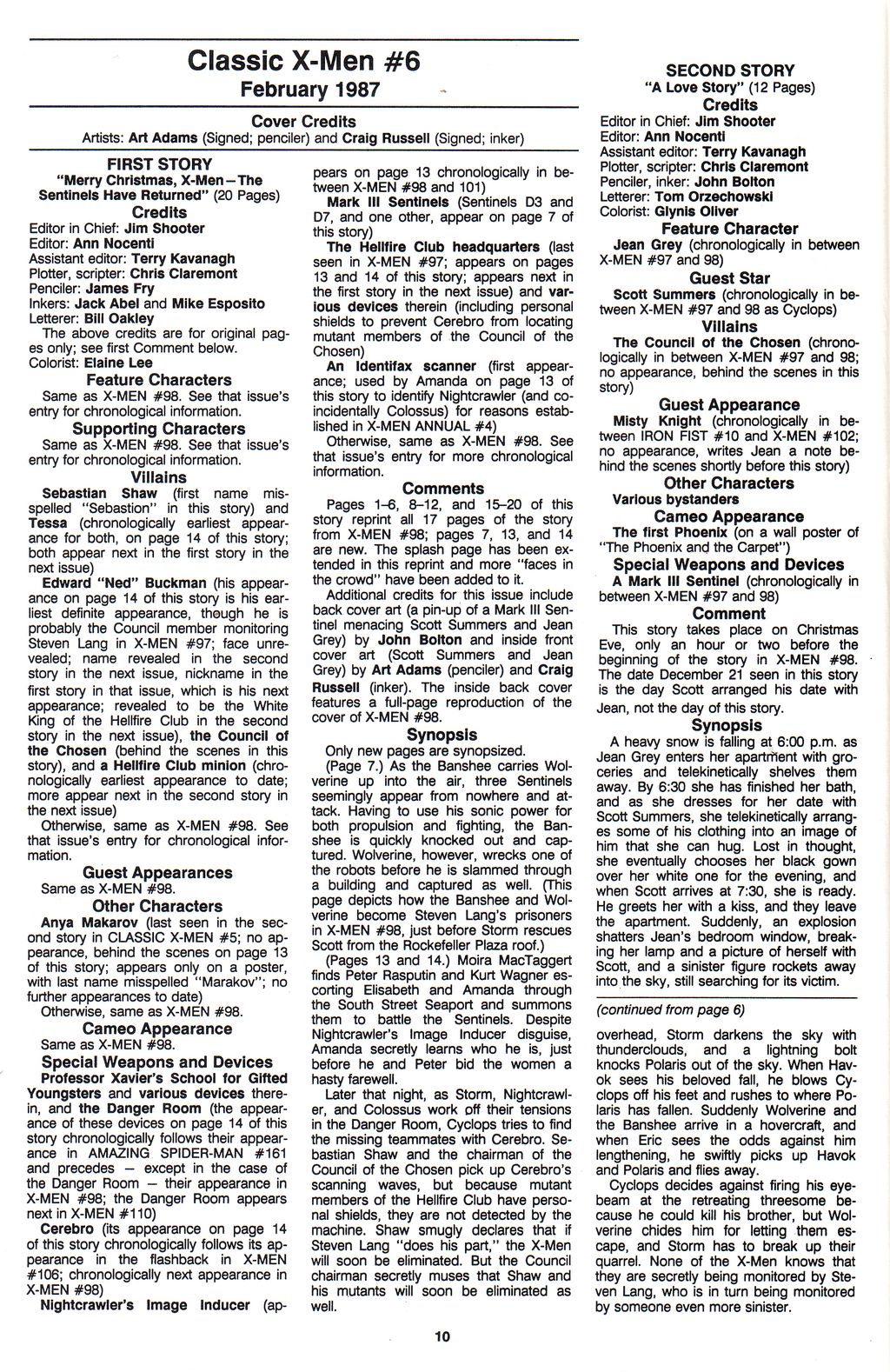 The Official Marvel Index To The X-Men (1987) issue 5 - Page 12
