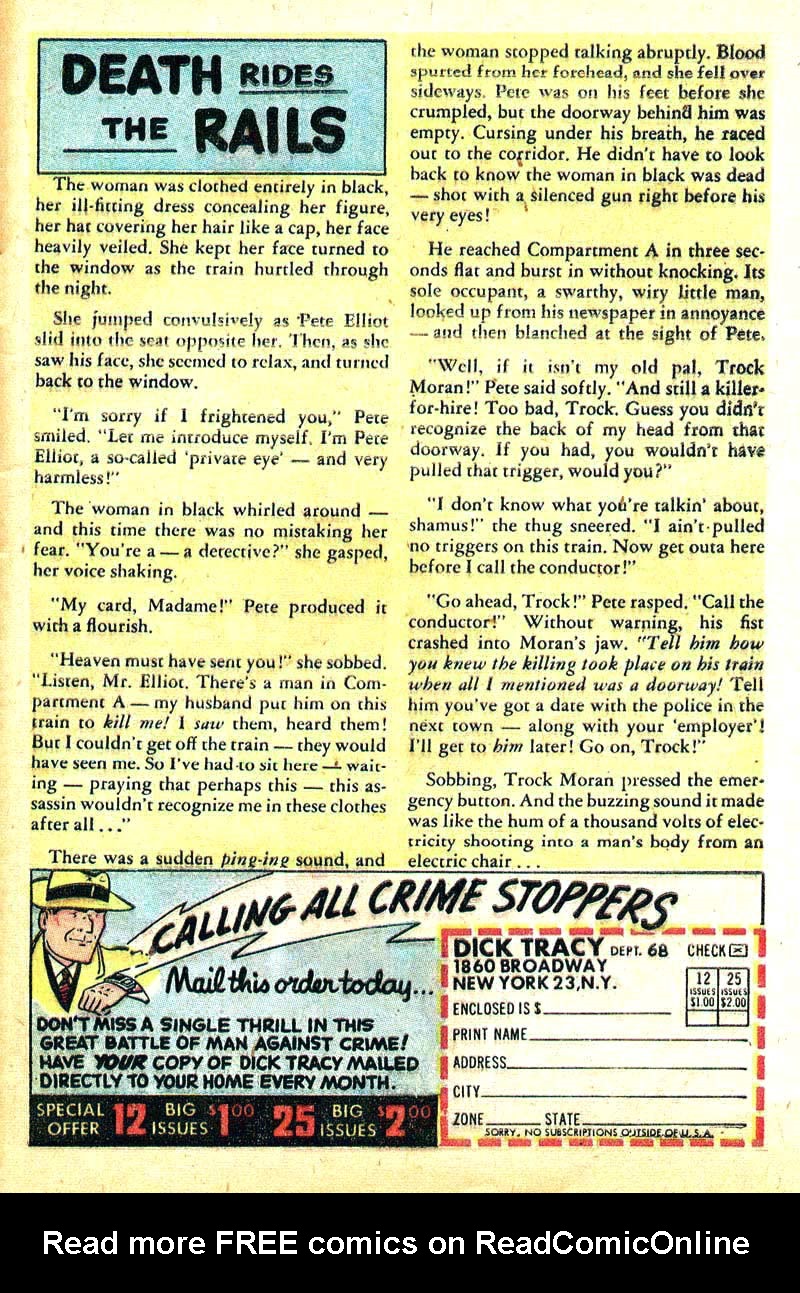 Read online Dick Tracy comic -  Issue #68 - 31