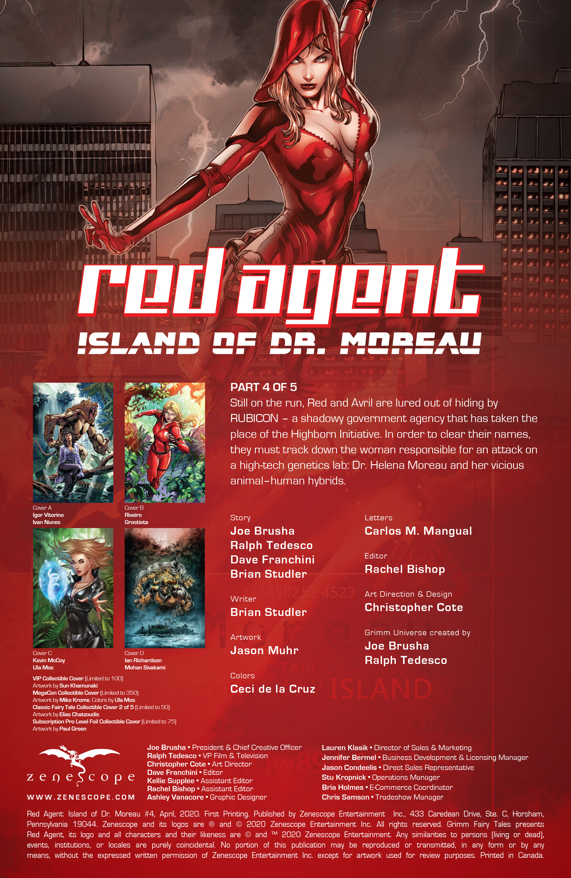 Read online Red Agent: Island of Dr Moreau comic -  Issue #4 - 2