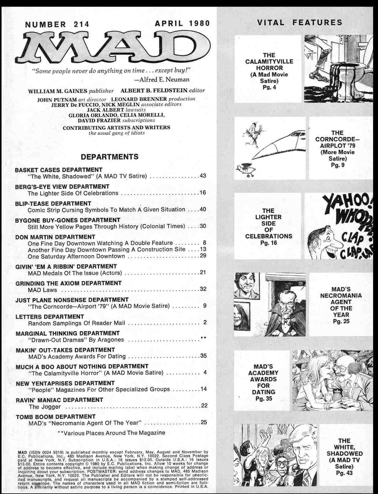 Read online MAD comic -  Issue #214 - 3