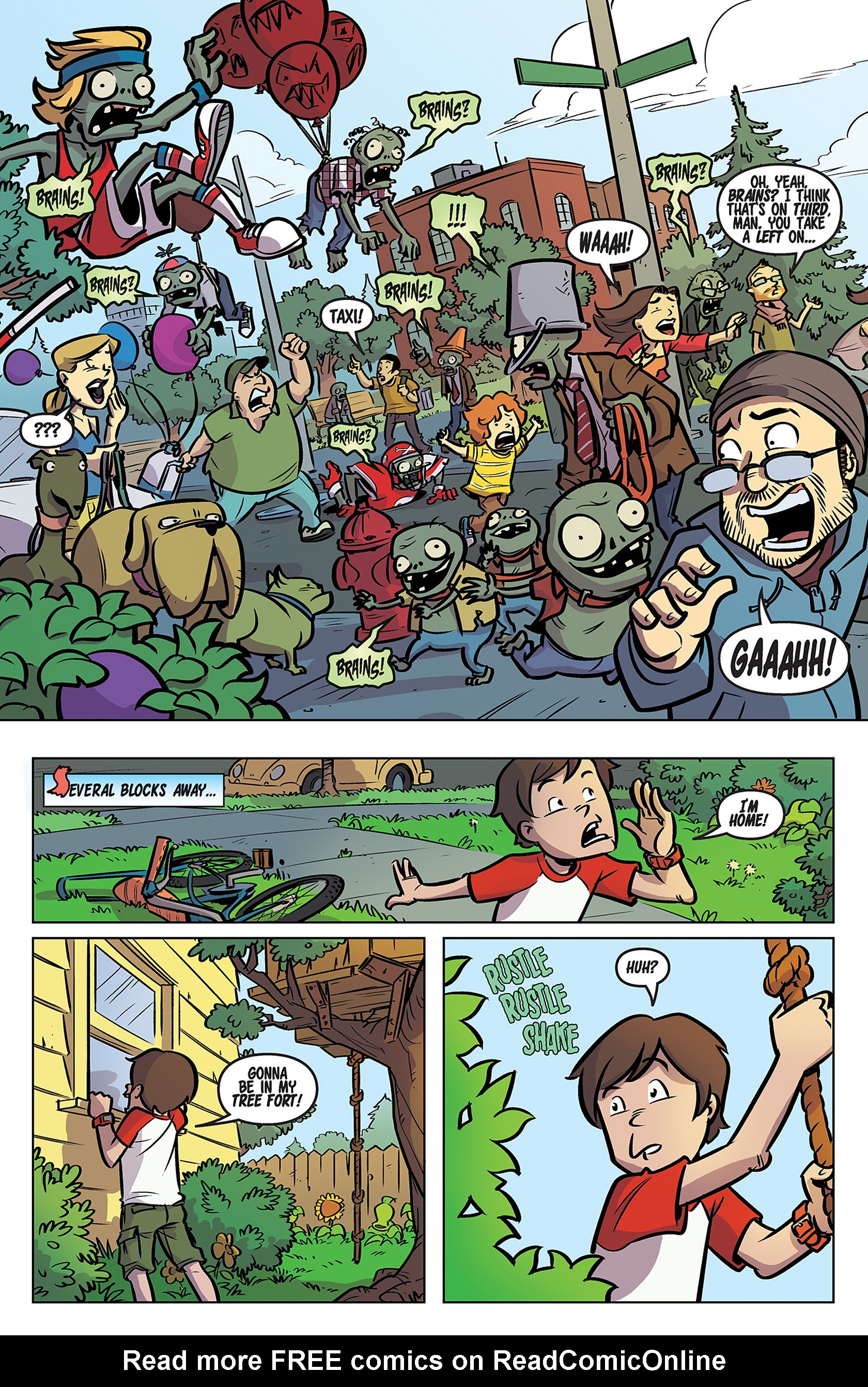 Read online Plants vs. Zombies: Lawnmageddon comic -  Issue #1 - 5