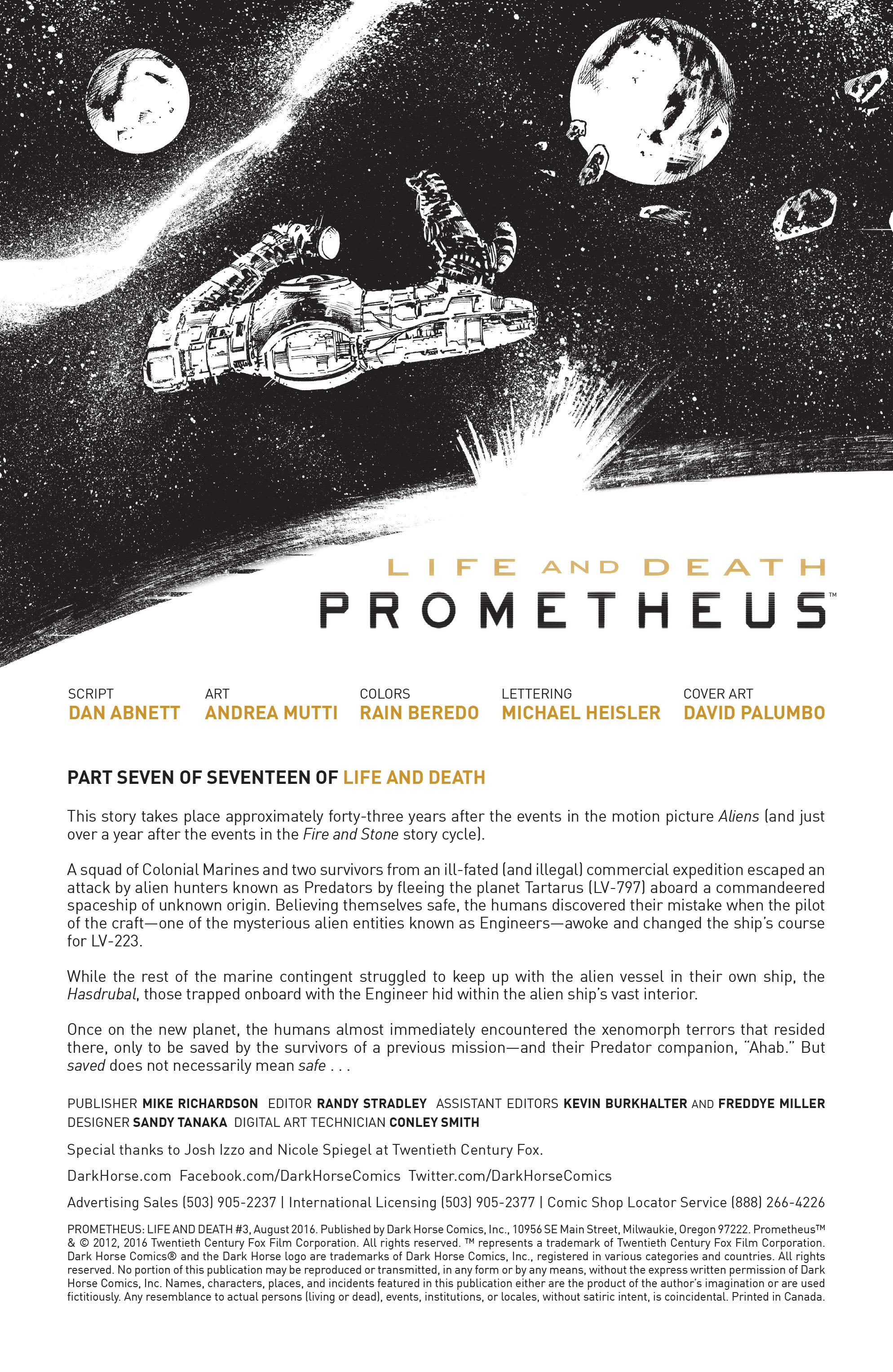 Read online Prometheus: Life and Death comic -  Issue #3 - 2
