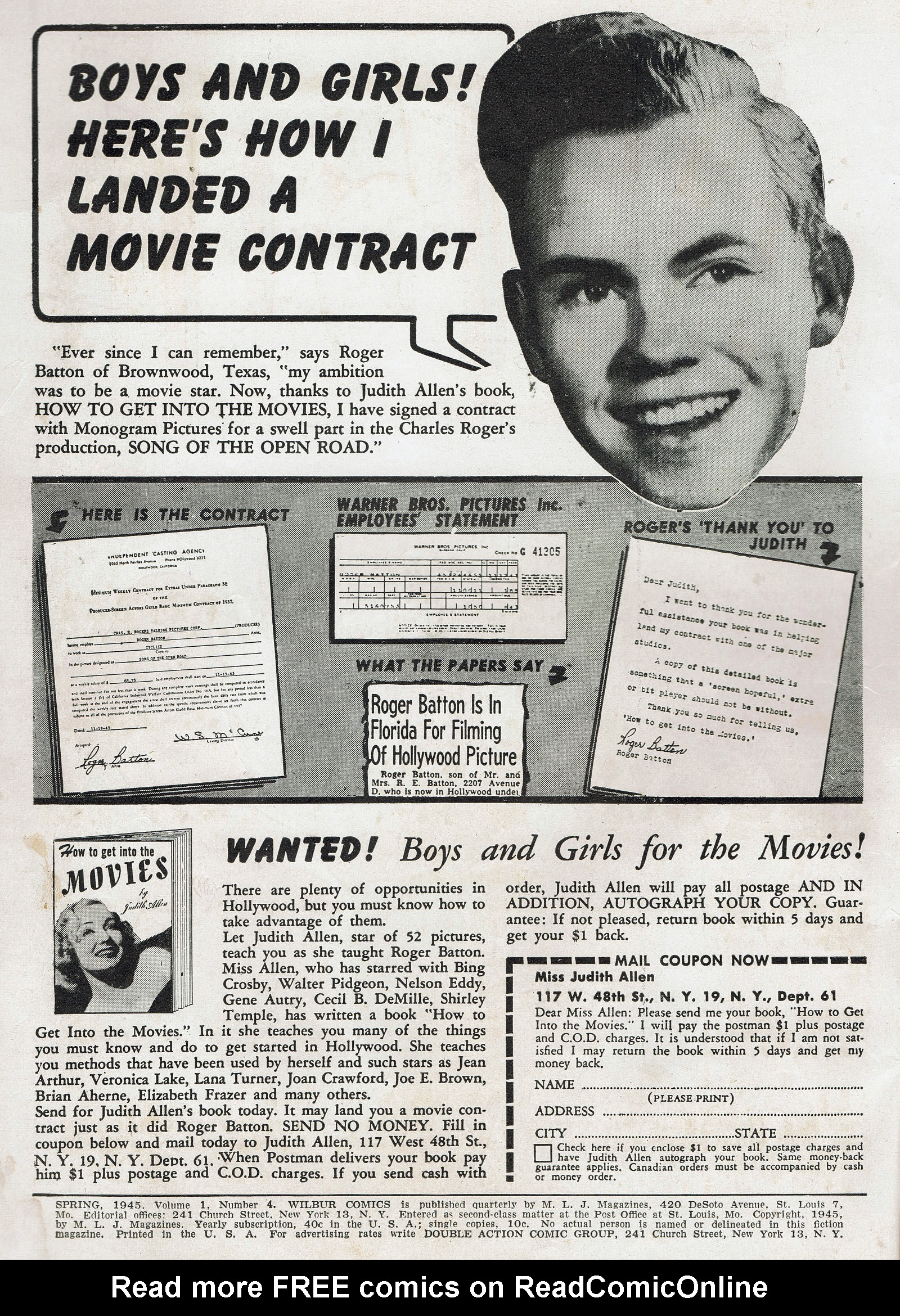Read online Wilbur Comics comic -  Issue #4 - 2
