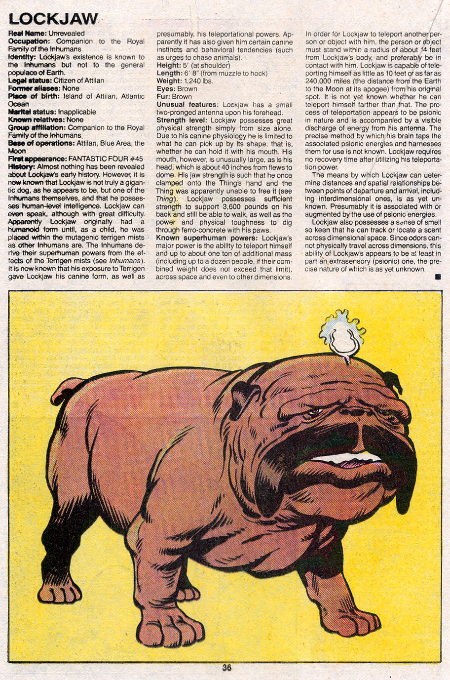 Read online The Official Handbook of the Marvel Universe Deluxe Edition comic -  Issue #7 - 38