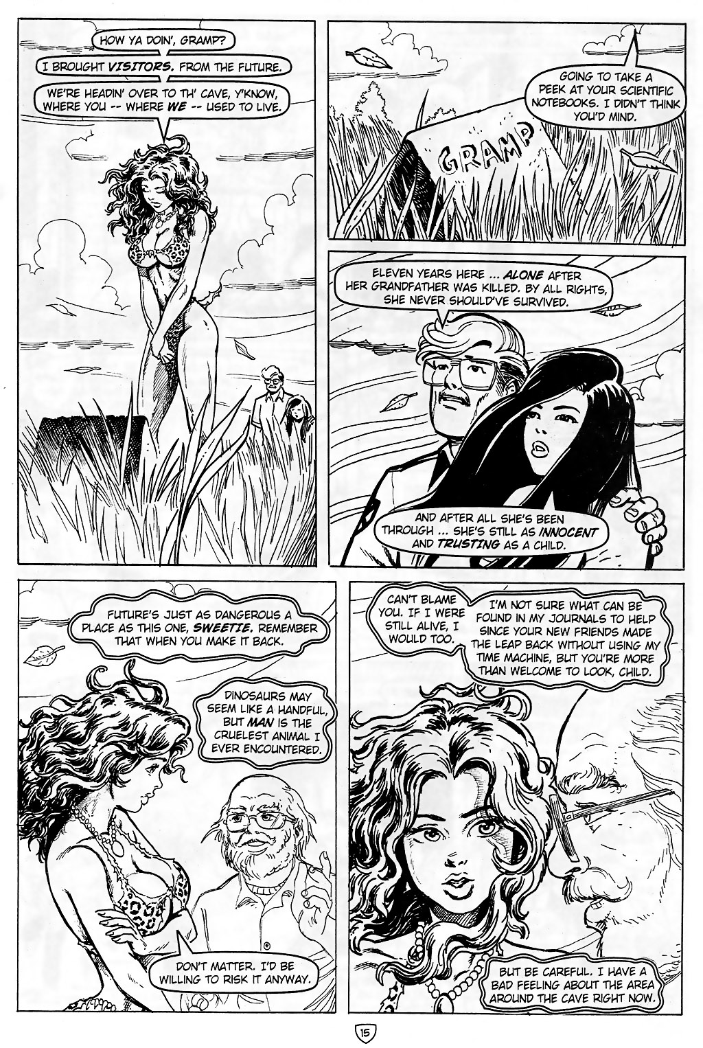 Read online Cavewoman meets Explorers comic -  Issue # Full - 17