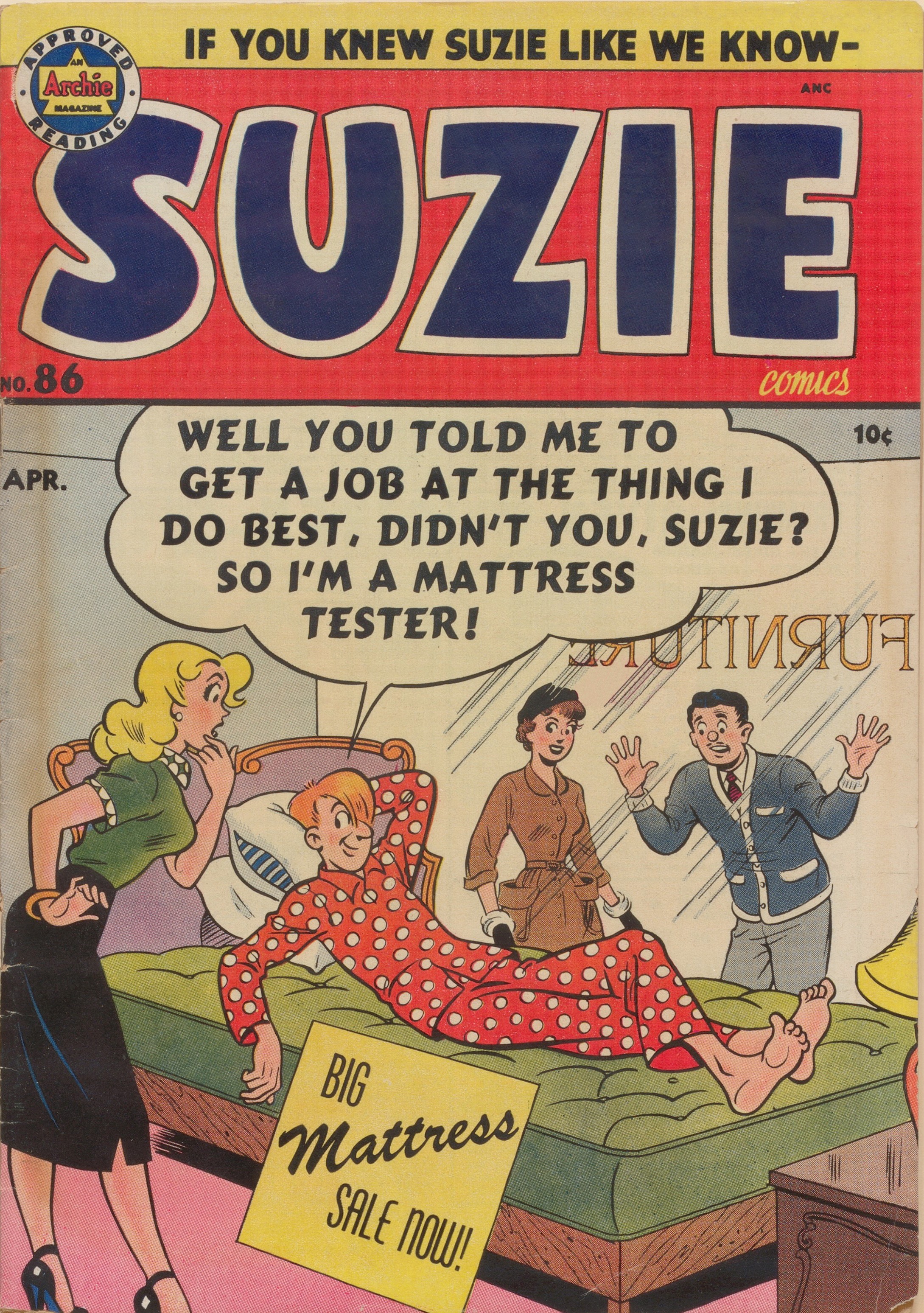 Read online Suzie Comics comic -  Issue #86 - 1