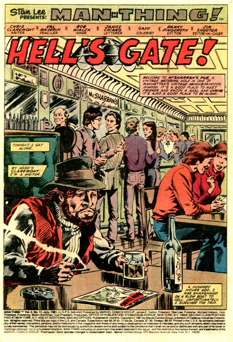 Read online Man-Thing (1979) comic -  Issue #11 - 2
