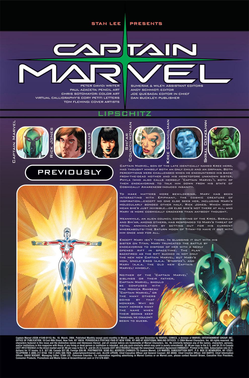 Read online Captain Marvel (2002) comic -  Issue #18 - 2