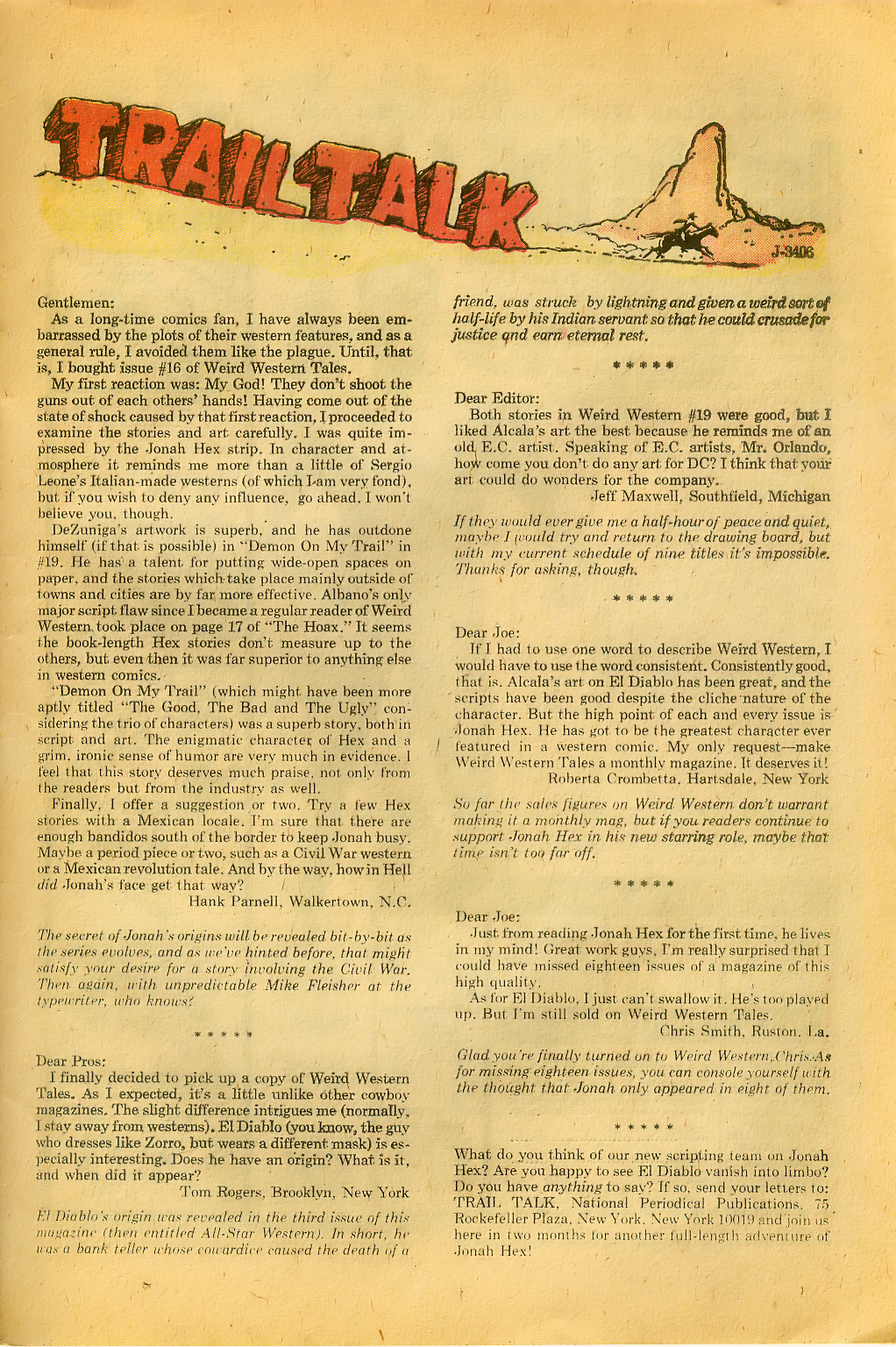 Read online Weird Western Tales (1972) comic -  Issue #22 - 33