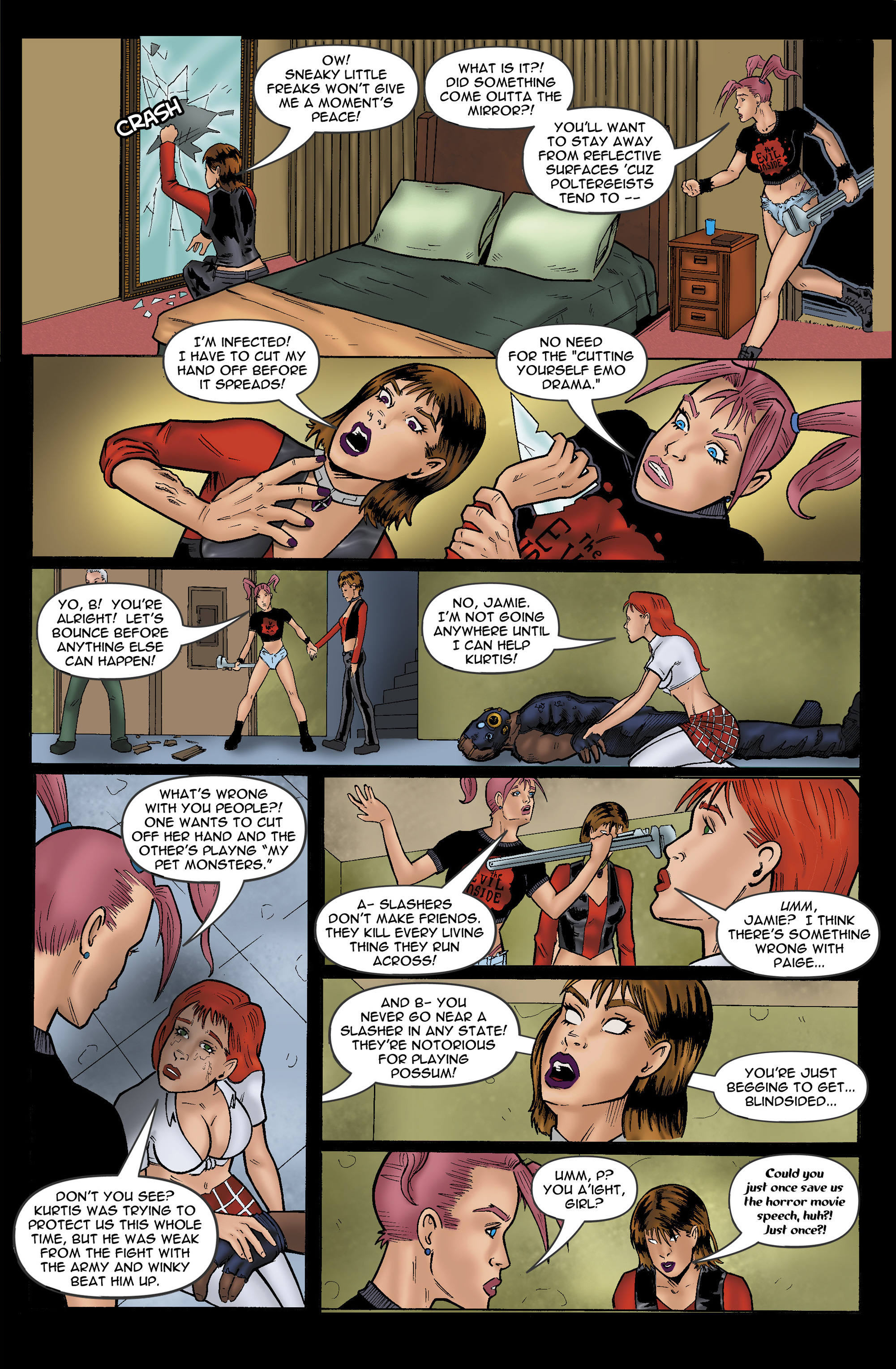 Read online Chaos Campus: Sorority Girls Vs. Zombies comic -  Issue #7 - 21