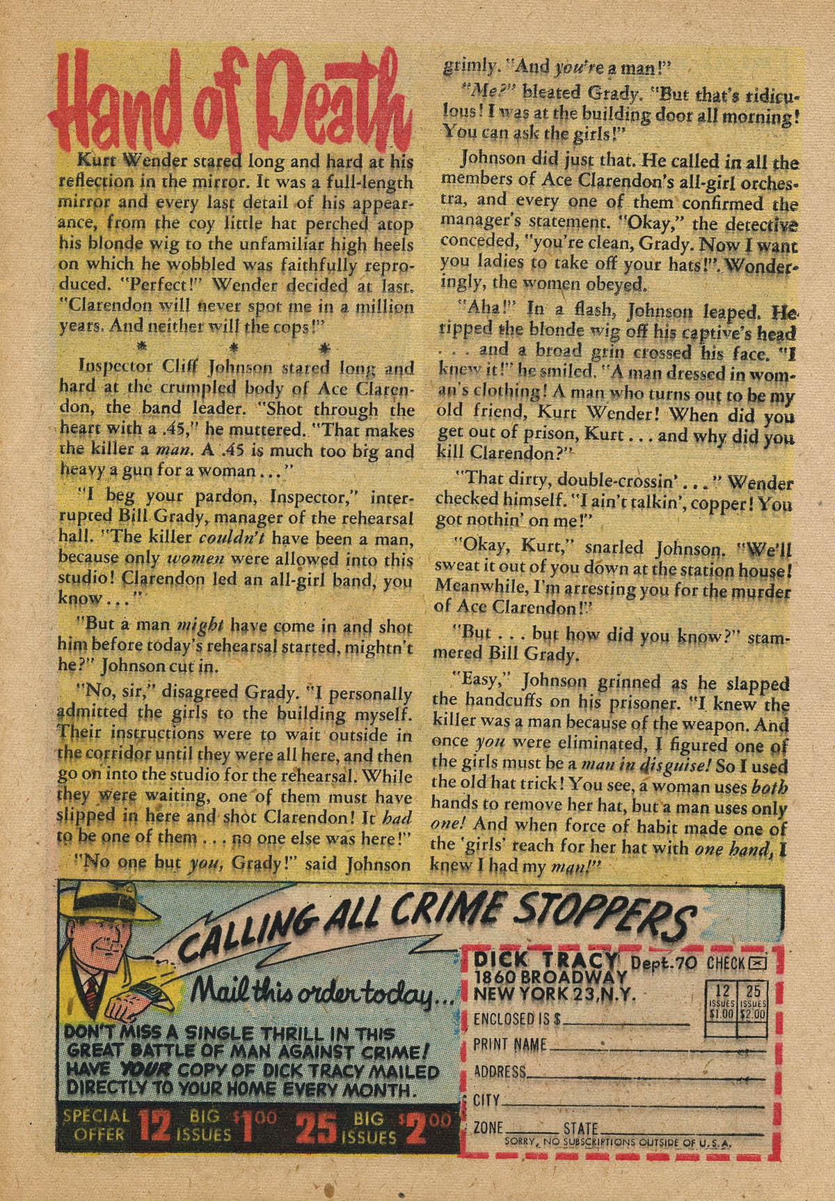 Read online Dick Tracy comic -  Issue #70 - 31