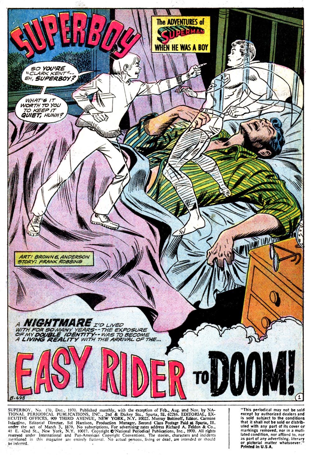 Read online Superboy (1949) comic -  Issue #170 - 2