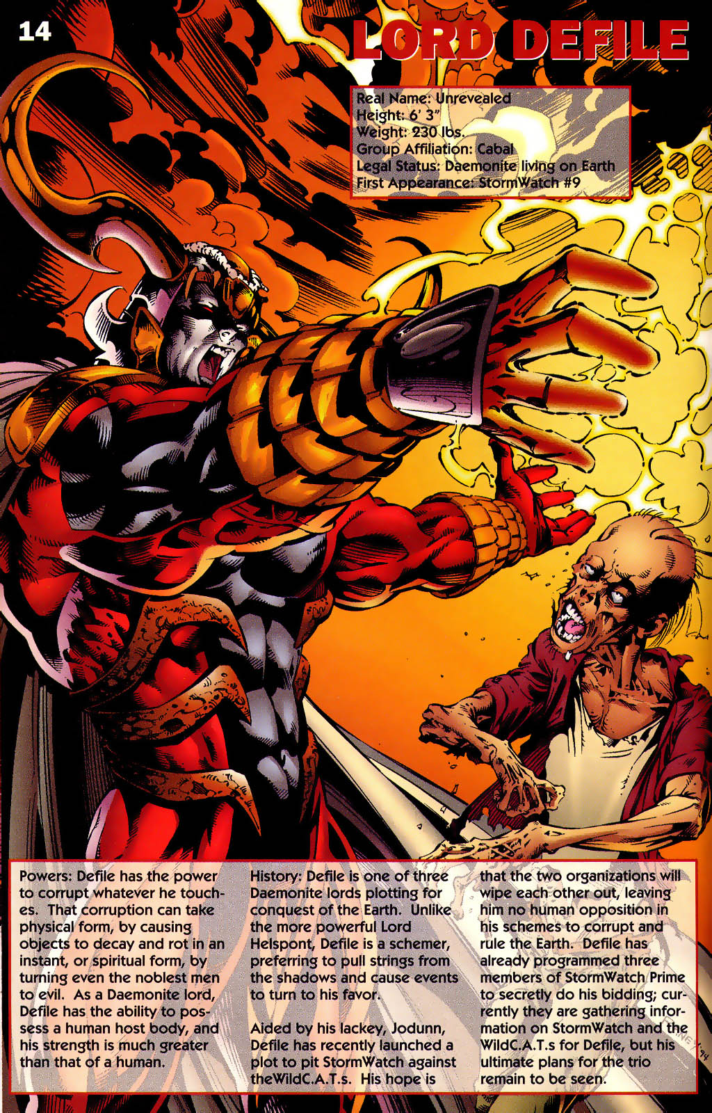 Read online WildC.A.T.s Sourcebook comic -  Issue #2 - 13