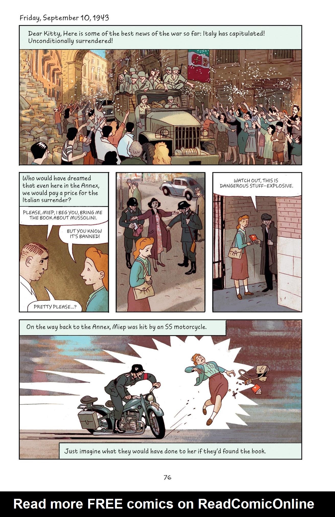Read online Anne Frank’s Diary: The Graphic Adaptation comic -  Issue # TPB - 77