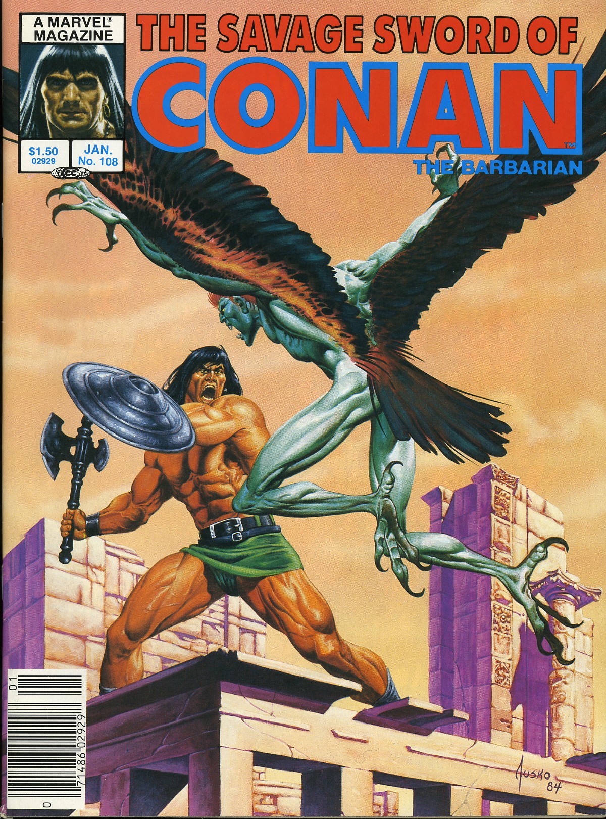 Read online The Savage Sword Of Conan comic -  Issue #108 - 1