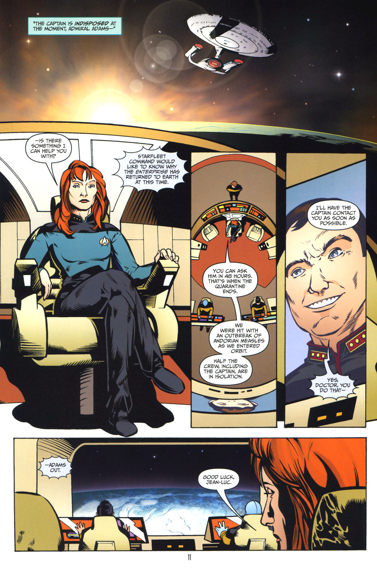 Read online Star Trek: The Next Generation: The Space Between comic -  Issue #6 - 12