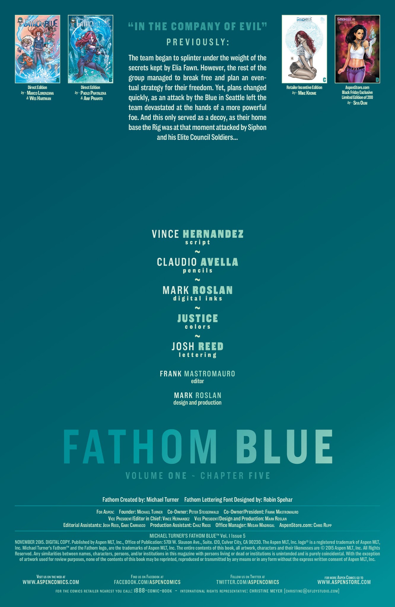 Read online Fathom Blue comic -  Issue #5 - 3