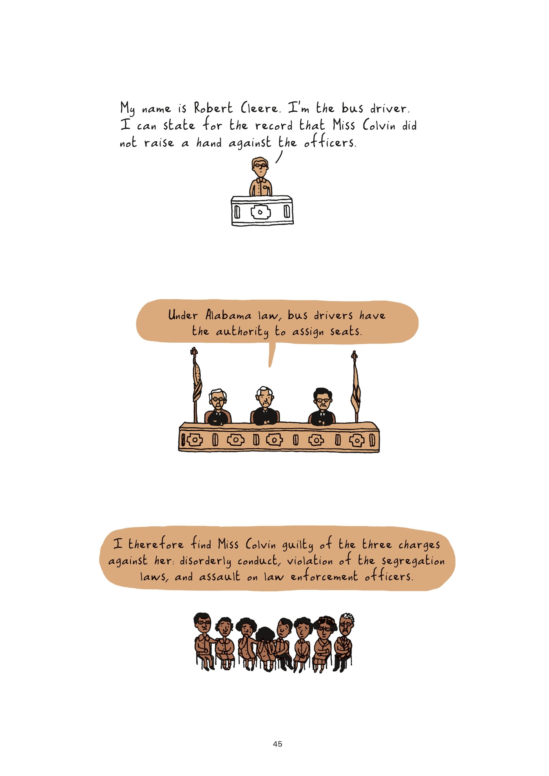 Read online Colored: The Unsung Life of Claudette Colvin comic -  Issue # TPB - 45