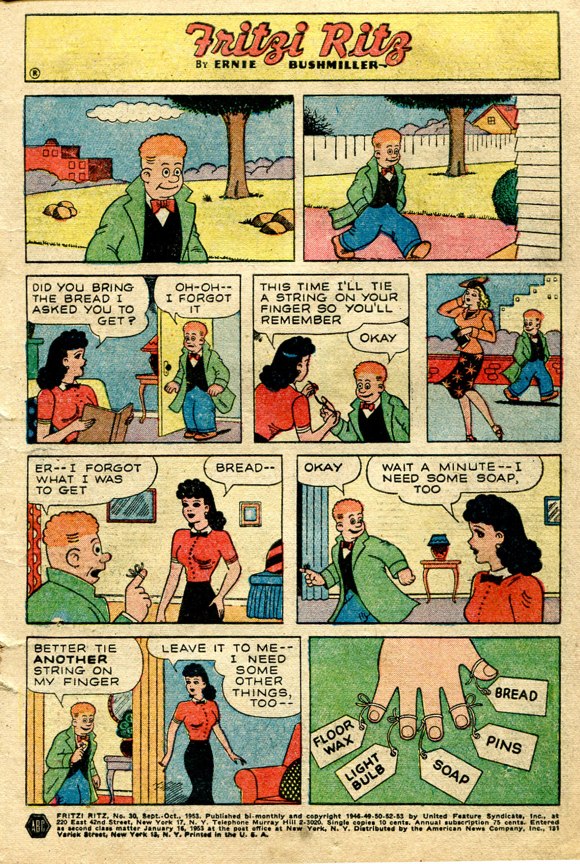 Read online Fritzi Ritz (1953) comic -  Issue #30 - 3
