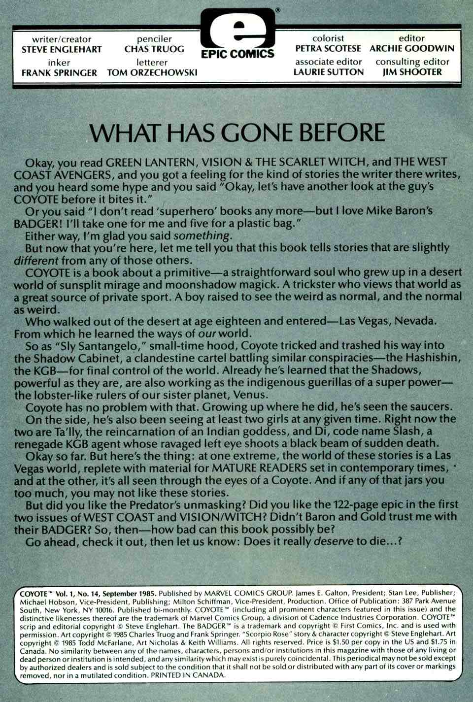 Read online Coyote comic -  Issue #14 - 2